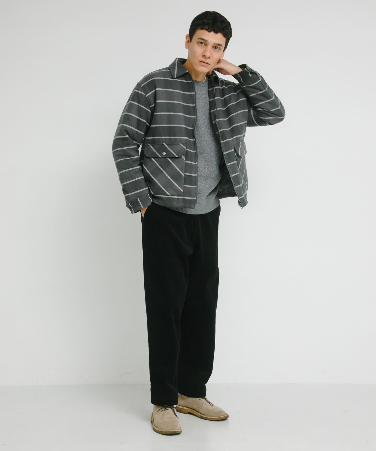 Sonny Label 「パデッドショートジップブルゾン」|ブルゾン・スタジャン|