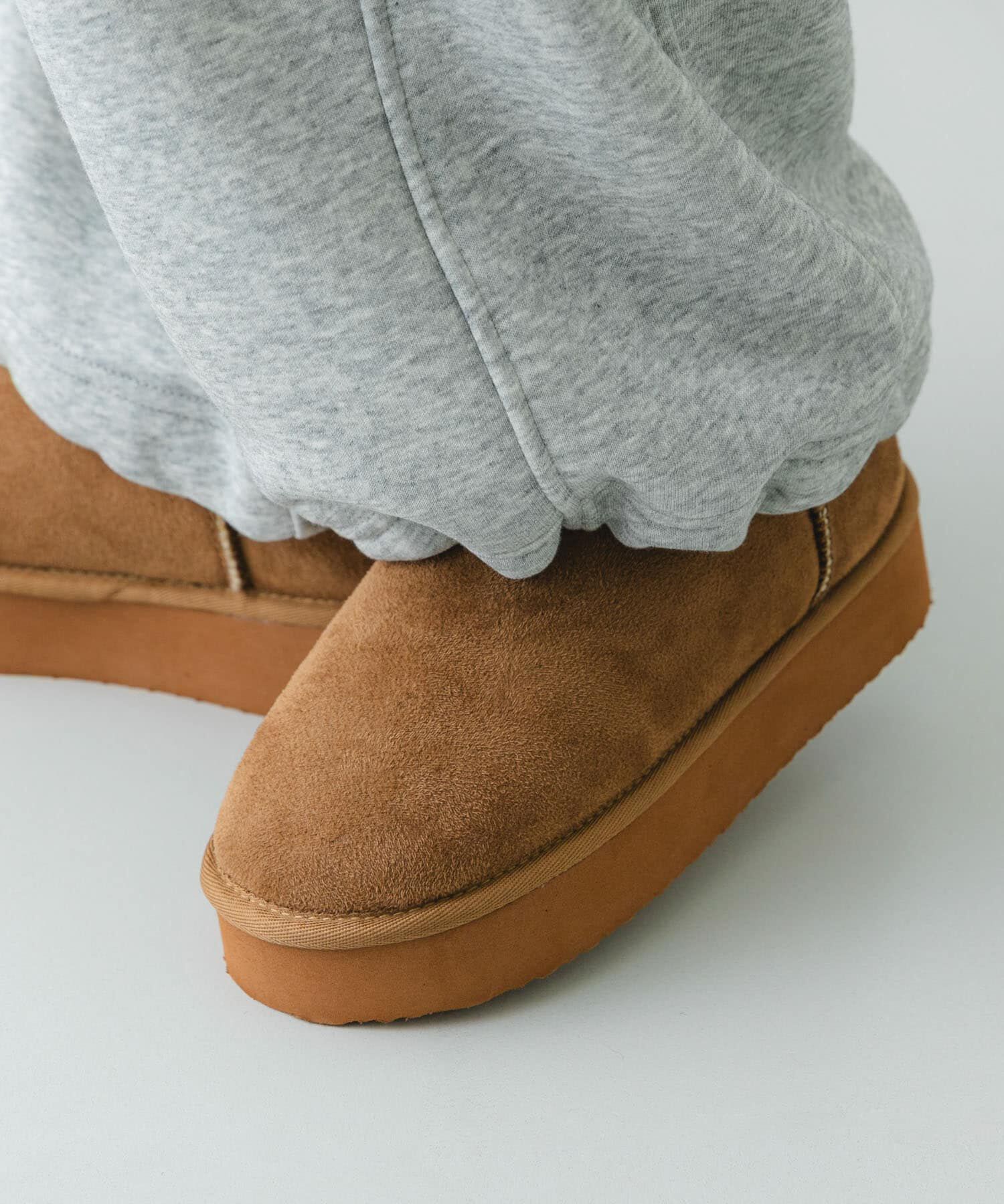 RODE SKO「撥水フラッフィームートンブーツ」|ショートブーツ|