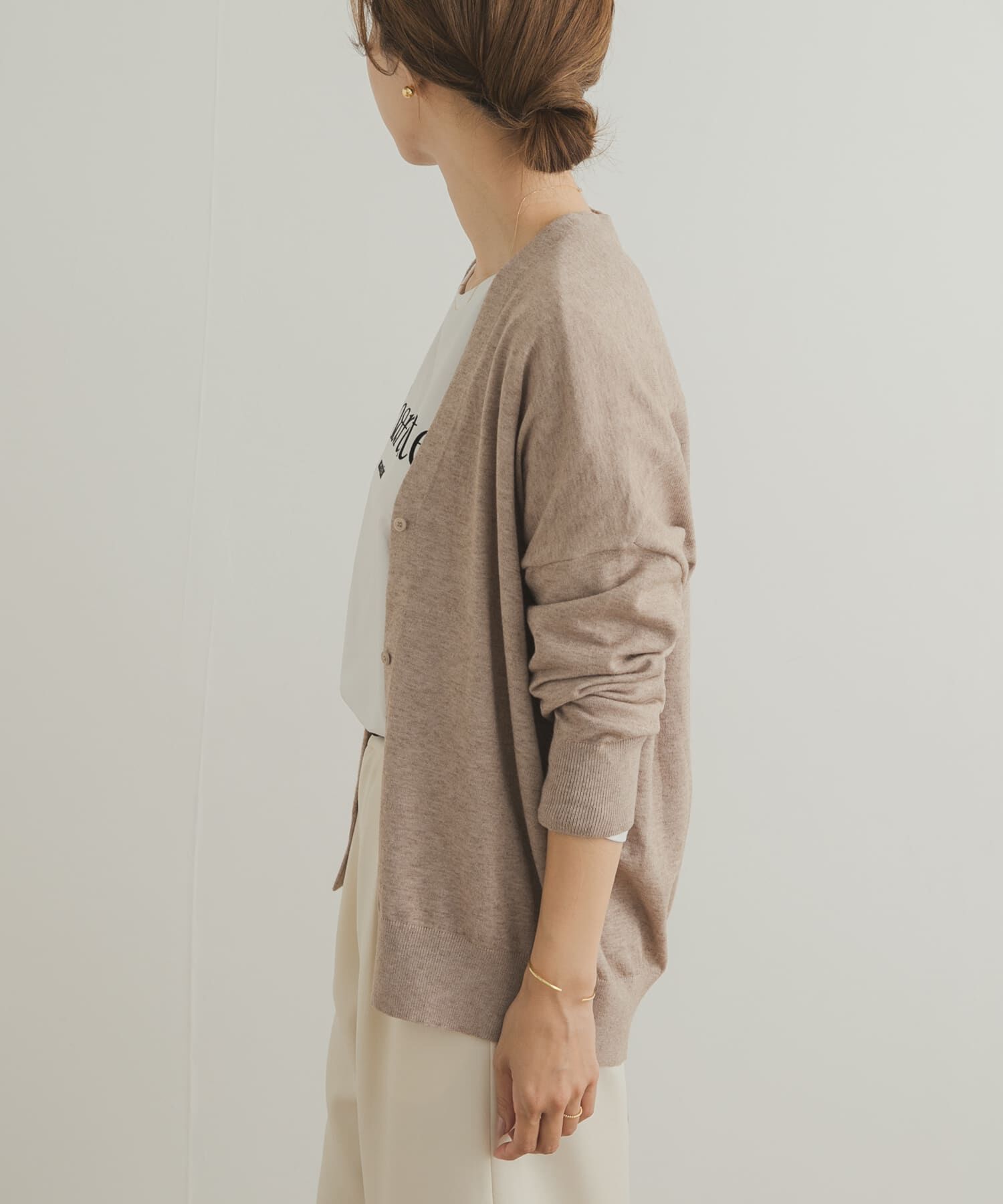 URBAN RESEARCH DOORS「Vネックソフトニットカーディガン」|ニット・セーター|