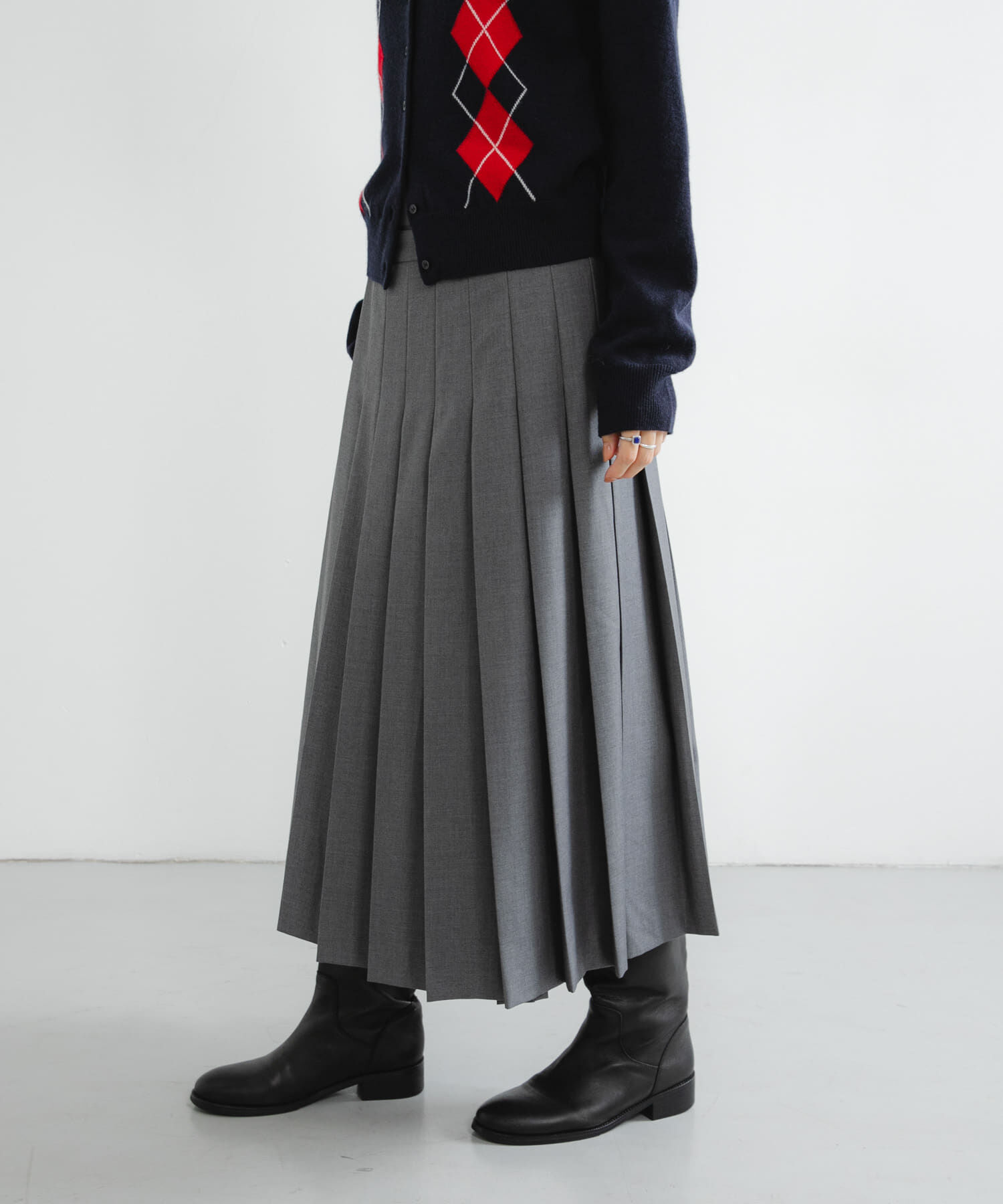 URBAN RESEARCH「ラッププリーツスカート」|スカート|グレー