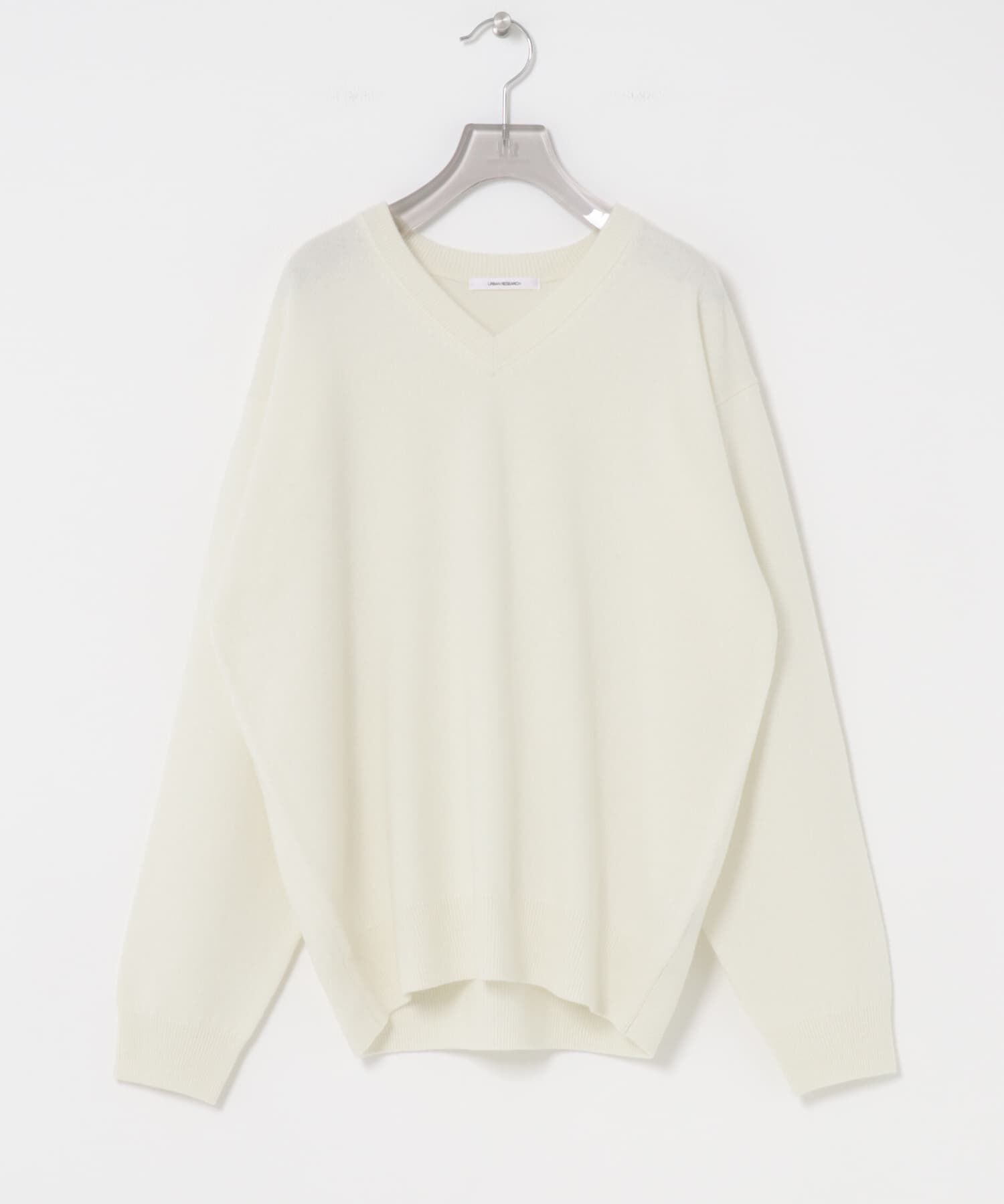 URBAN RESEARCH「ウール100 Vネックルーズソフトニット」|ニット・セーター|