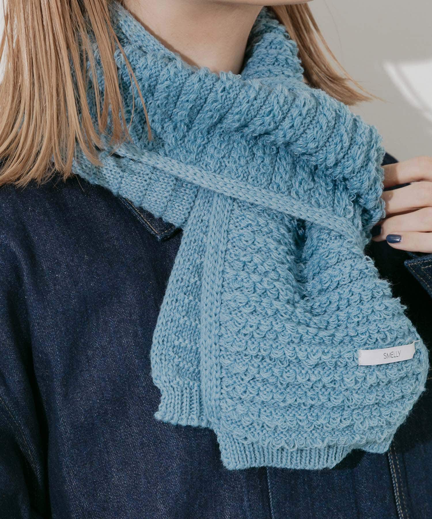 SMELLY「コンパクトニットマフラー」|マフラー|