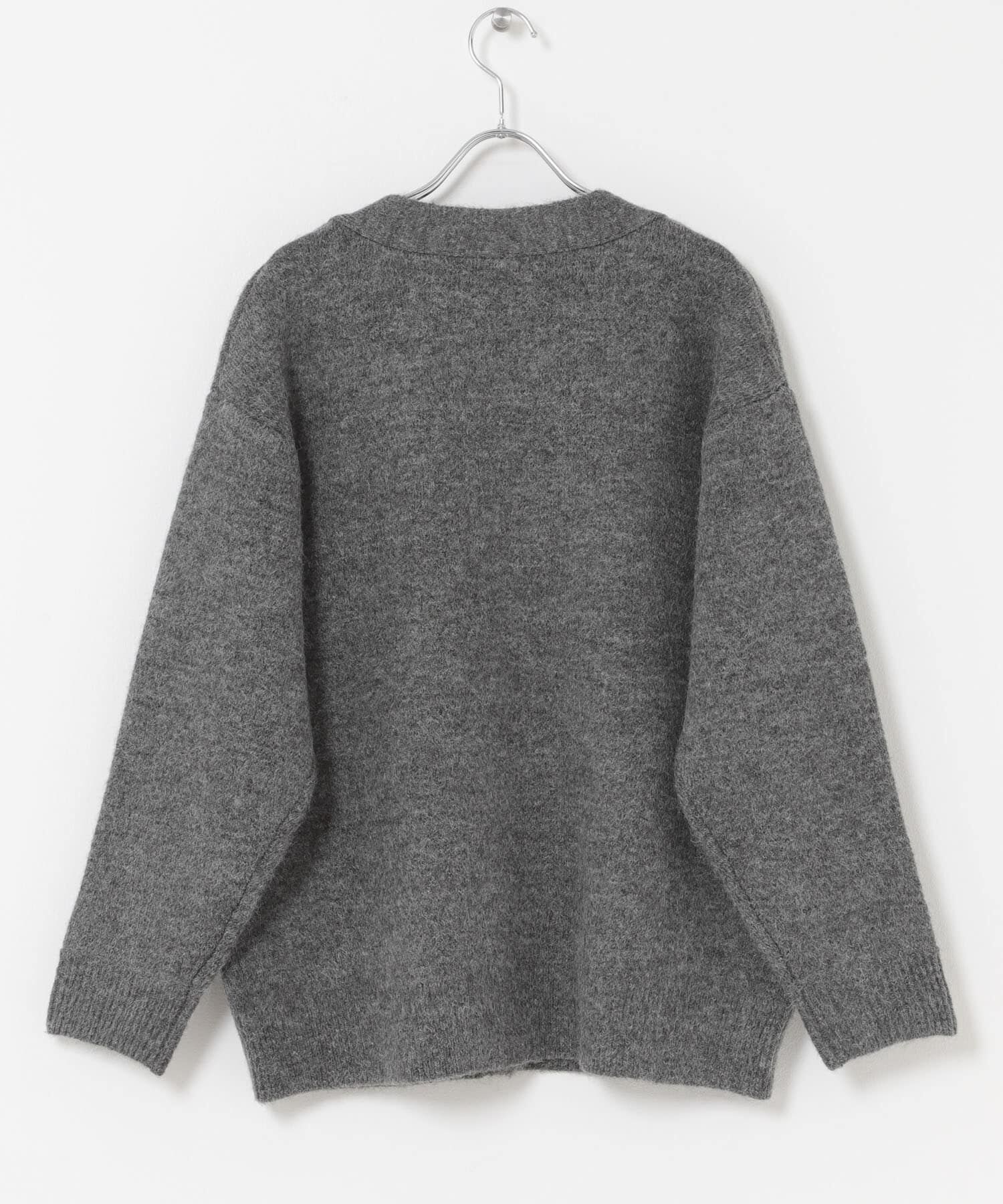 URBAN RESEARCH DOORS「『スタッフ企画』ダブルフェイスVネックカーディガン」|カーディガン|