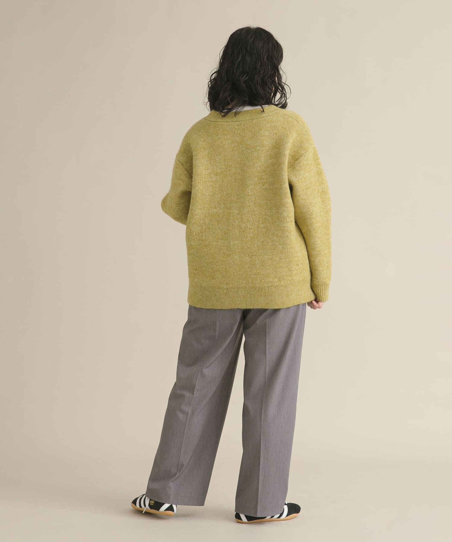 URBAN RESEARCH DOORS「『スタッフ企画』ダブルフェイスVネックカーディガン」|カーディガン|