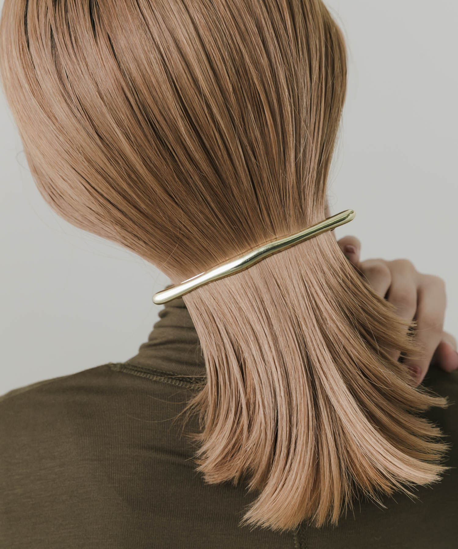 SMELLY「ニュアンスメタルバレッタ」|その他|ゴールド