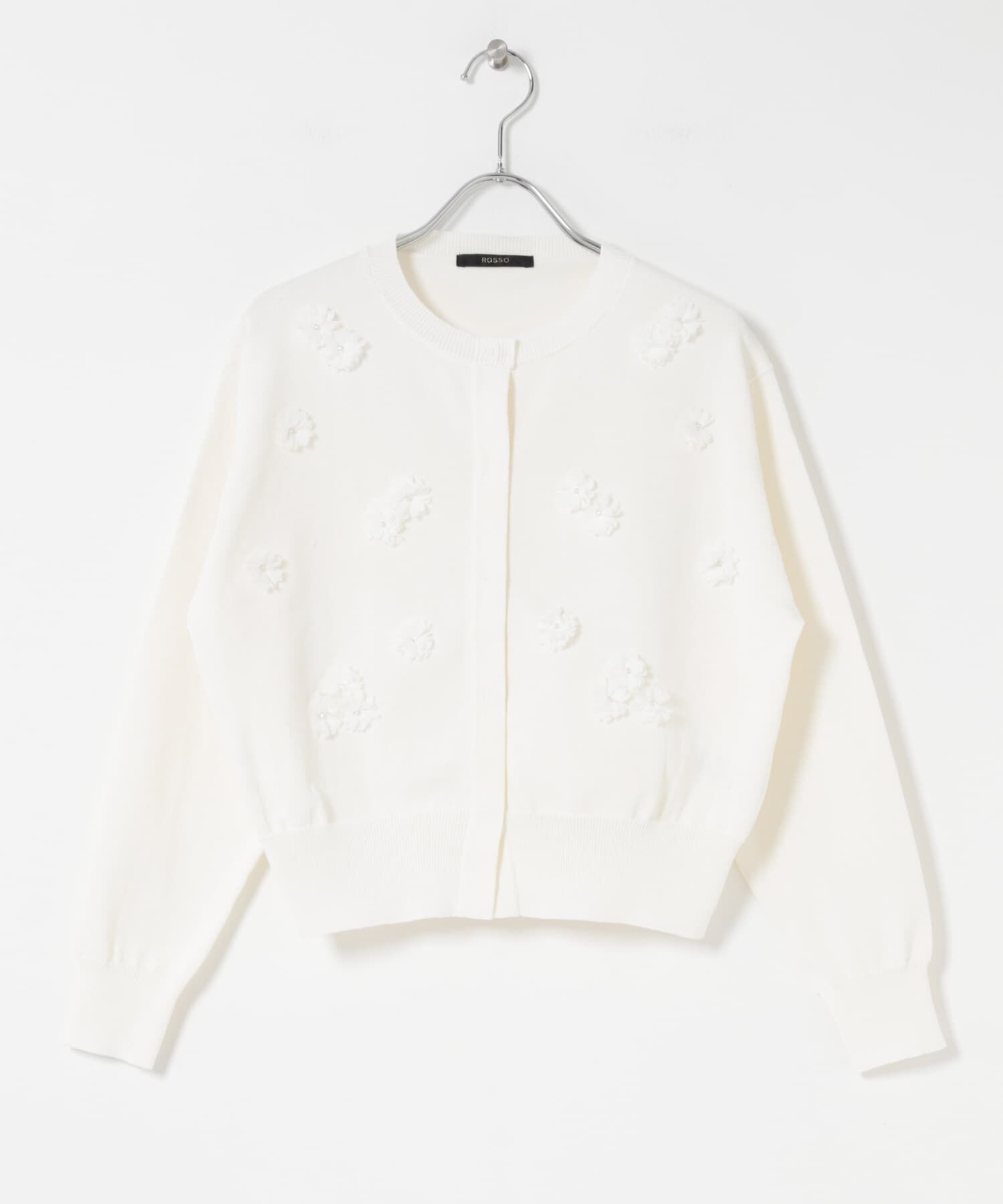 URBAN RESEARCH ROSSO「フラワーモチーフカーディガン」|カーディガン|