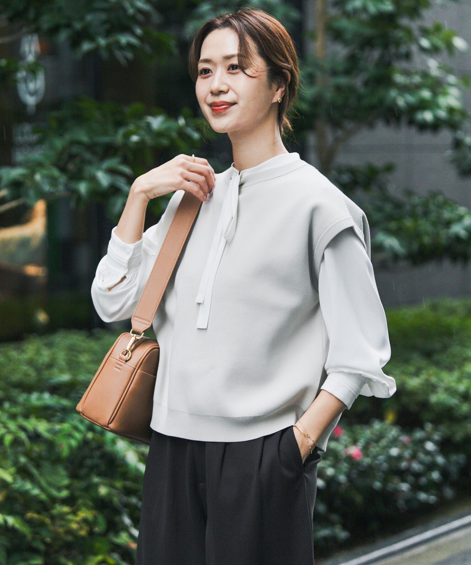 URBAN RESEARCH DOORS「『仁村紗和さん着用』『UR TECH Renew Knit』2WAYベスト」|ベスト・ジレ|