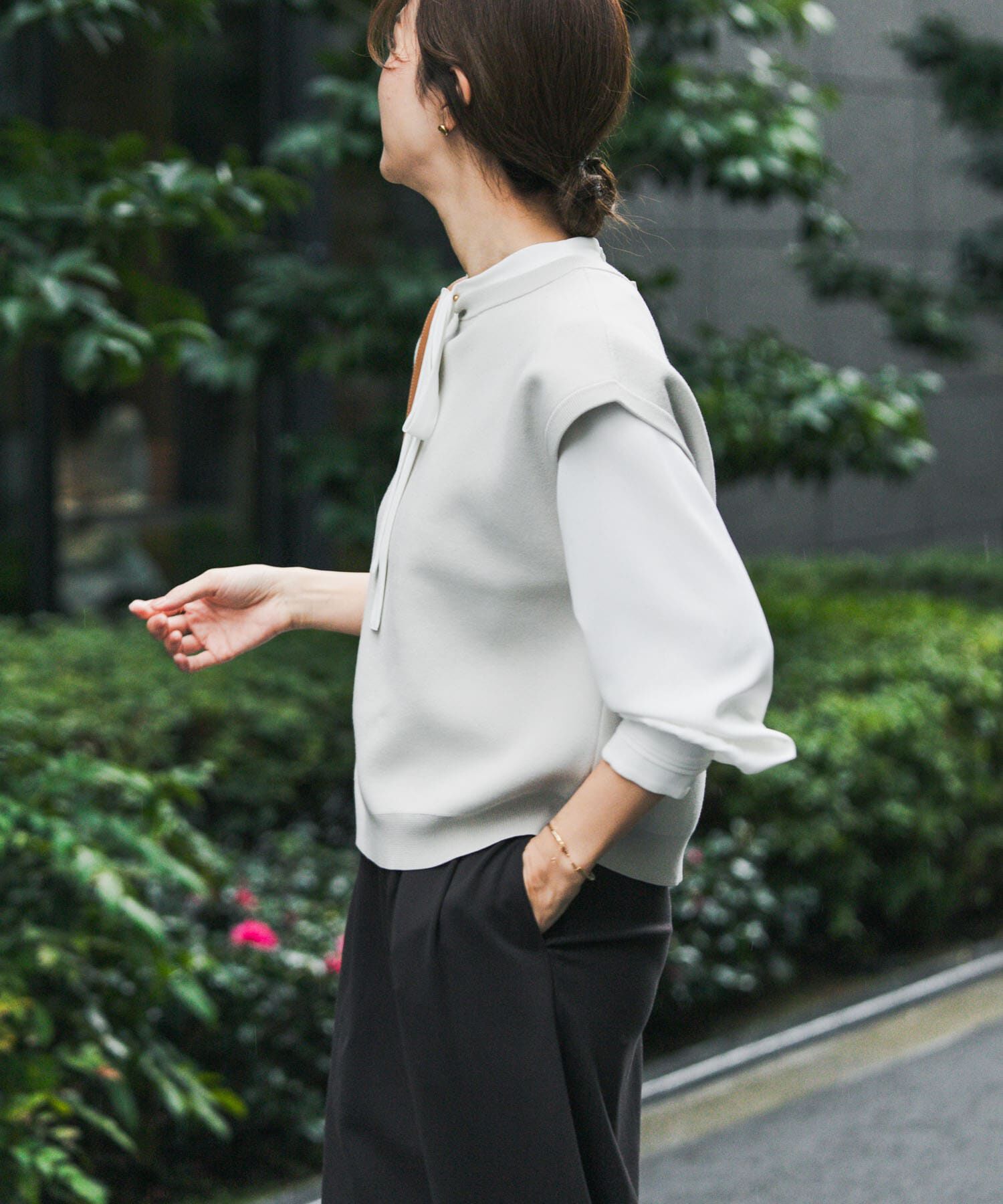 URBAN RESEARCH DOORS「『仁村紗和さん着用』『UR TECH Renew Knit』2WAYベスト」|ベスト・ジレ|