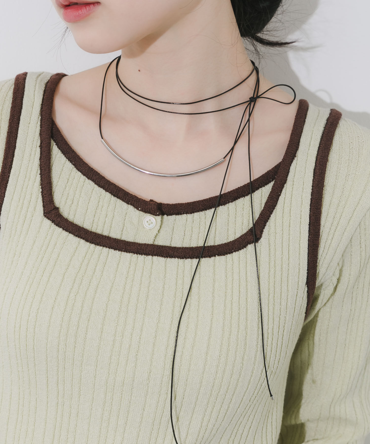 SMELLY「メタルロングコードチョーカー」|ネックレス|