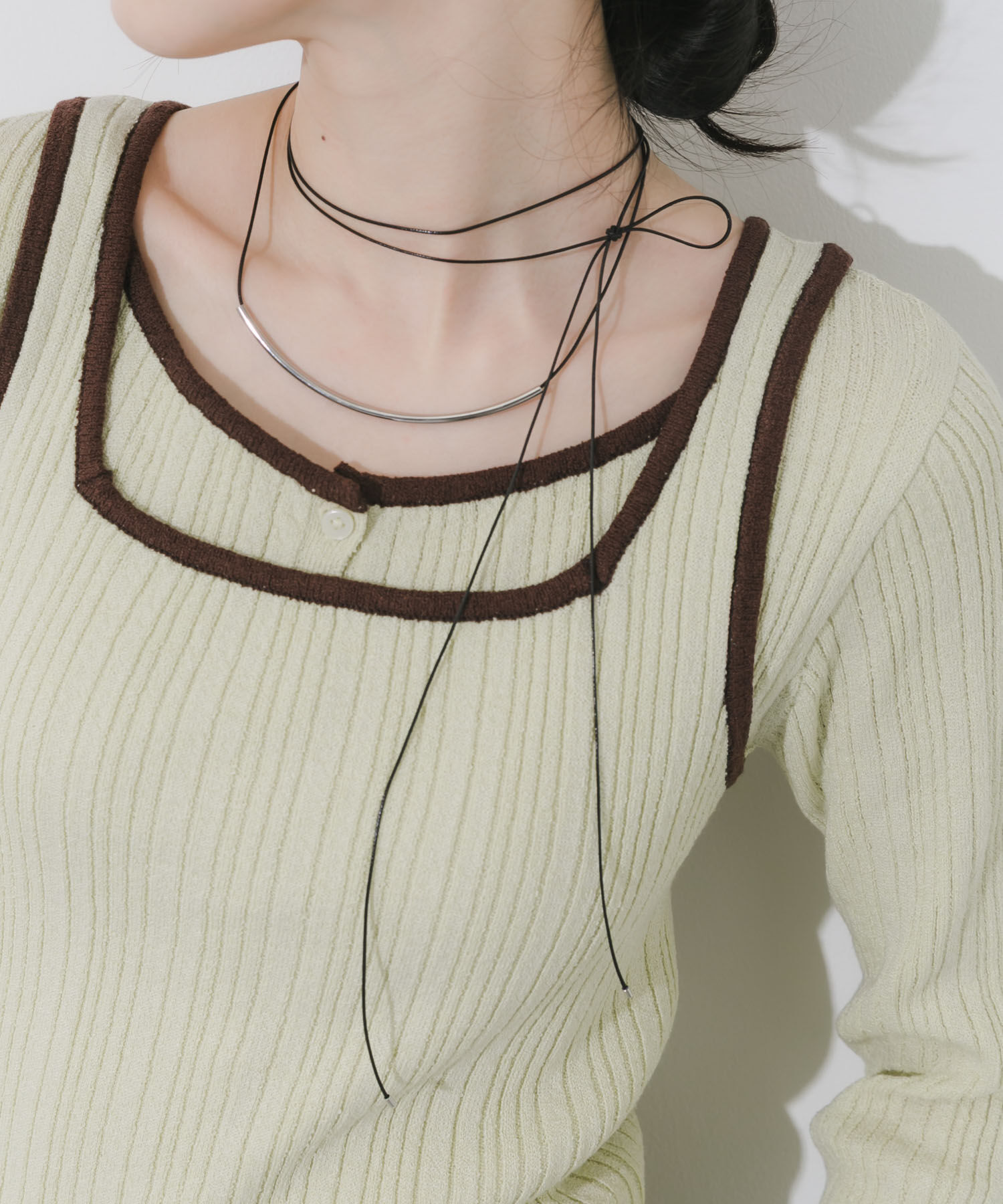 SMELLY「メタルロングコードチョーカー」|ネックレス|