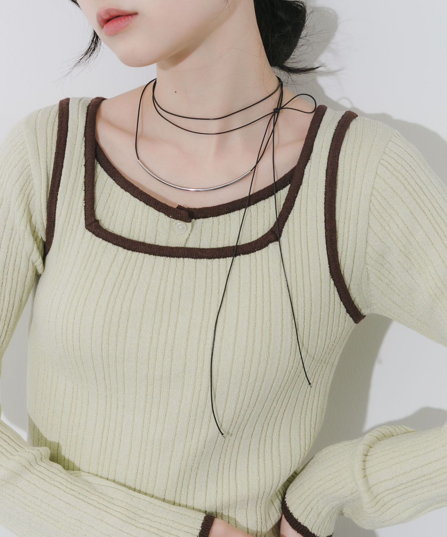 SMELLY「メタルロングコードチョーカー」|ネックレス|