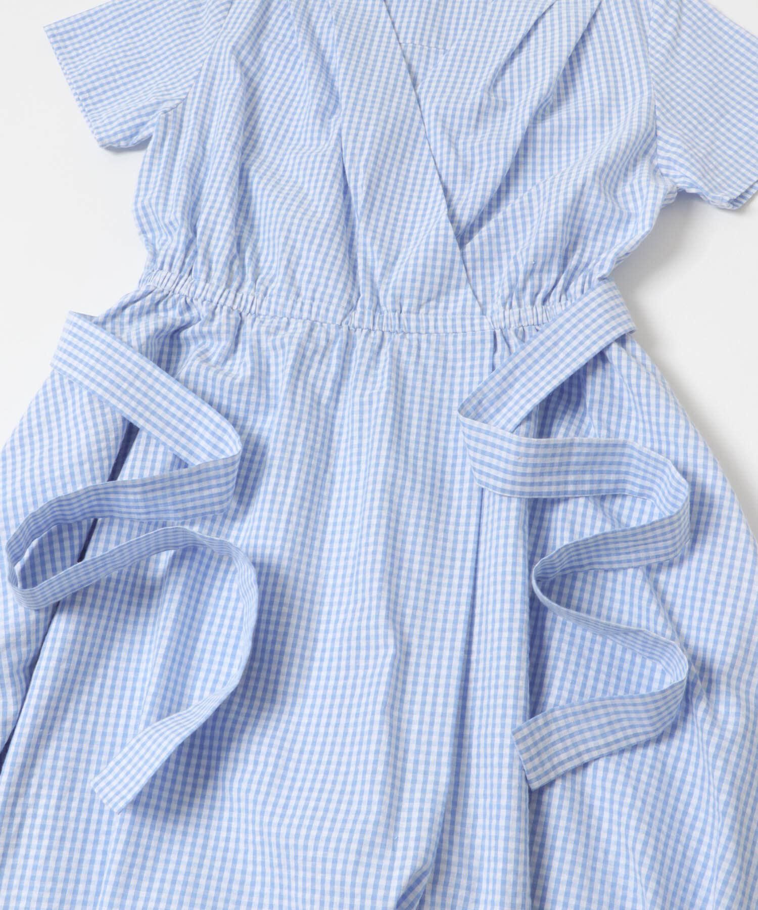 URBAN RESEARCH ROSSO「『WEB/一部店舗限定』チェックカシュクールワンピース」|ワンピース|