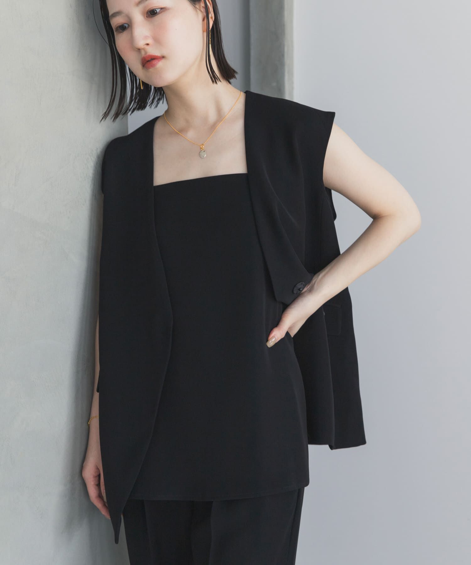 URBAN RESEARCH ROSSO「ジレ+キャミソールセットアップ」|その他|