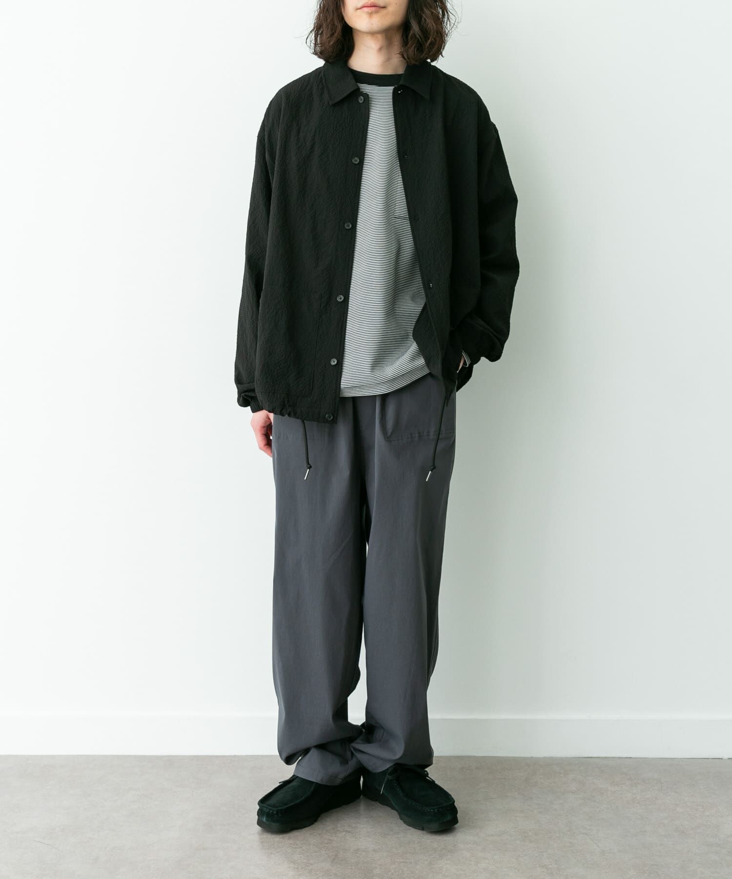 Sonny Label 「シアサッカーコーチジャケット」|ブルゾン・スタジャン|