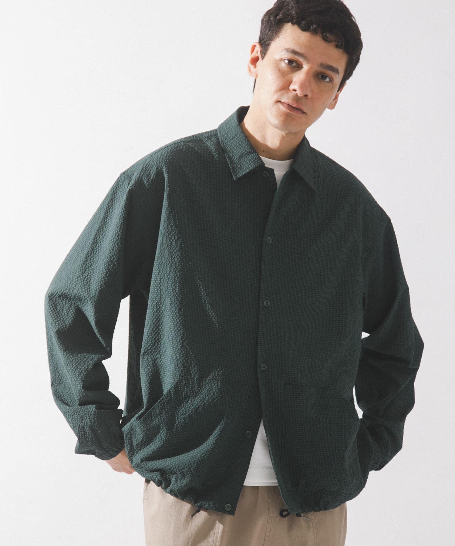 Sonny Label 「シアサッカーコーチジャケット」|ブルゾン・スタジャン|