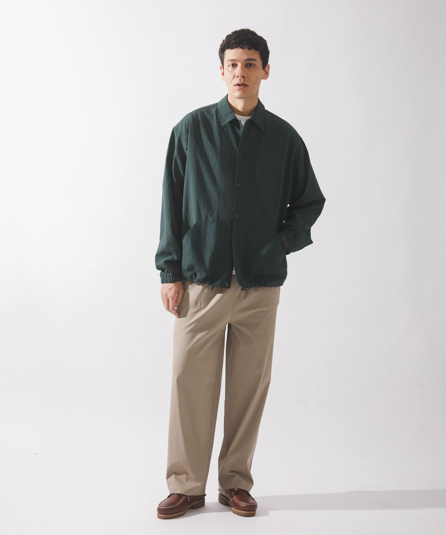 Sonny Label 「シアサッカーコーチジャケット」|ブルゾン・スタジャン|