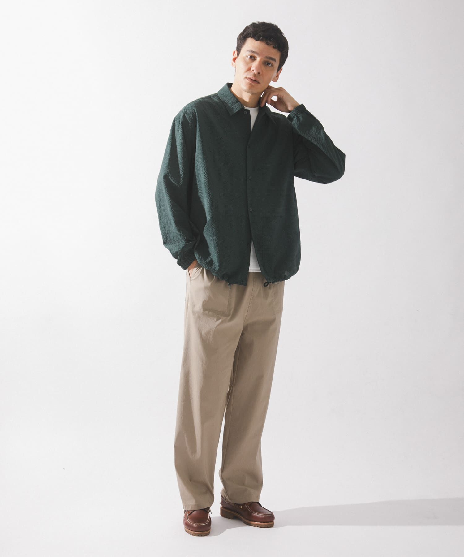 Sonny Label 「シアサッカーコーチジャケット」|ブルゾン・スタジャン|