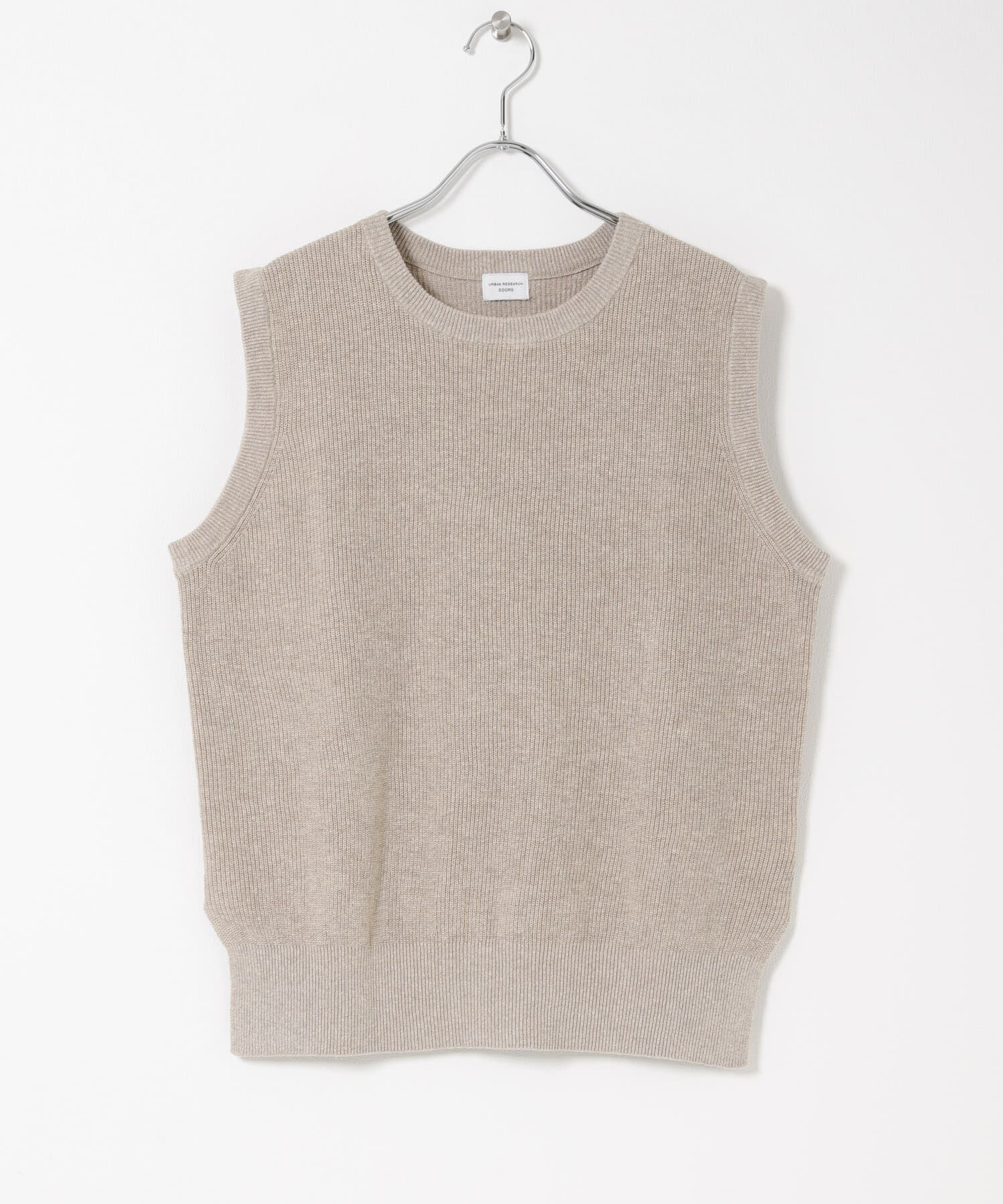 URBAN RESEARCH DOORS「リネンコットンKNITベスト」|ベスト・ジレ|