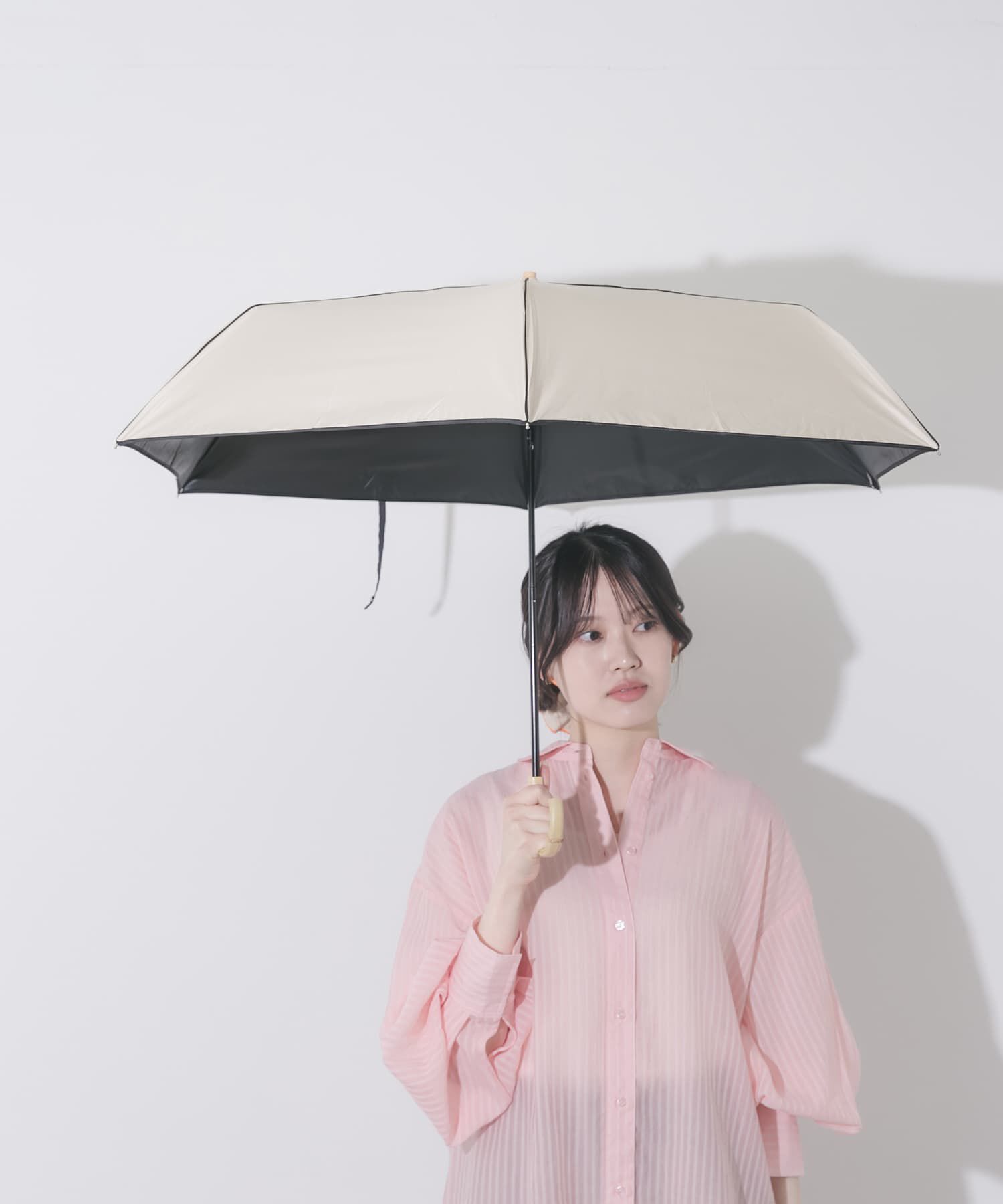 SMELLY「because　晴雨兼用パイピングミニ」|傘|