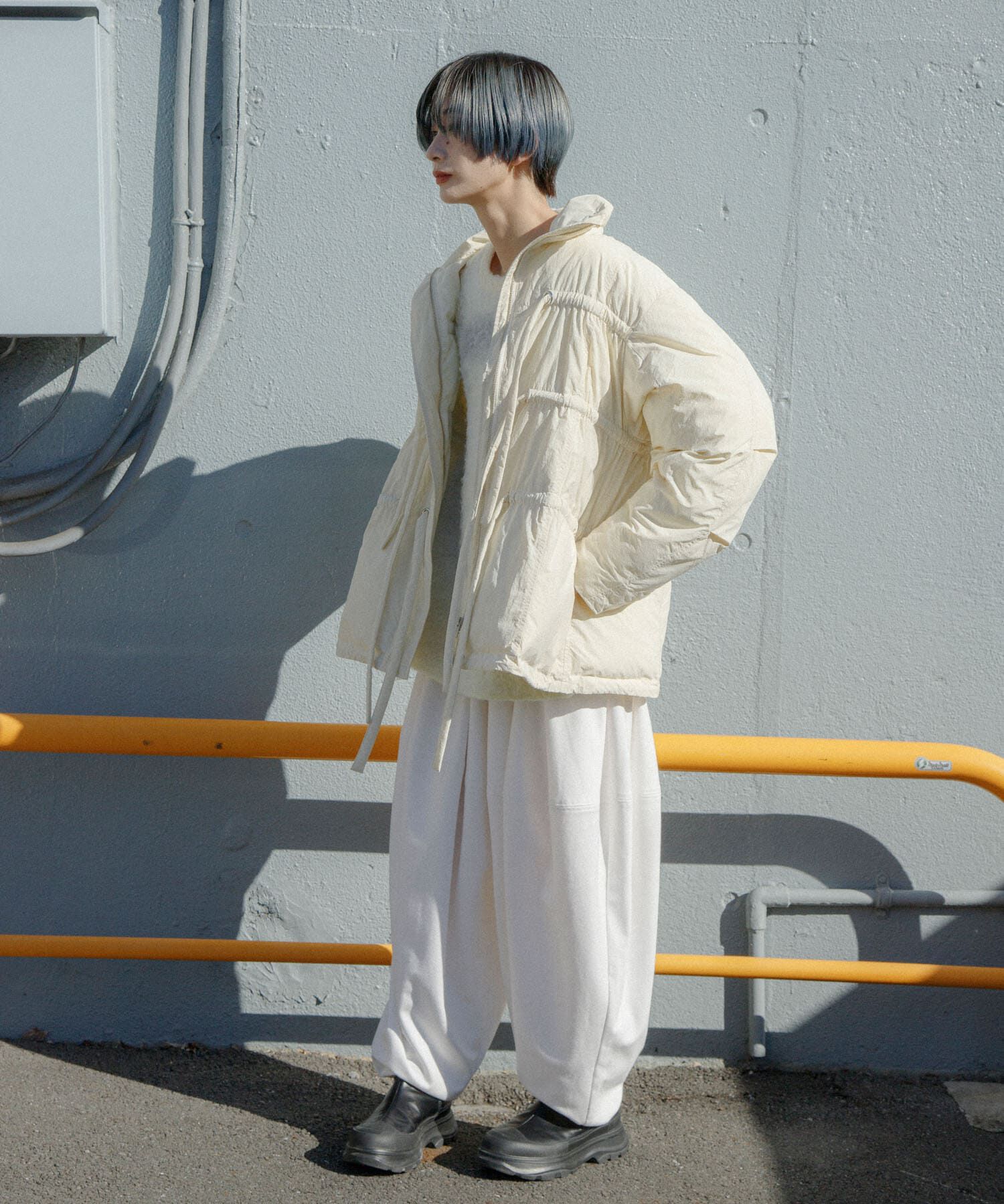  「フロントリボン中綿ジャケット」|ダウン|