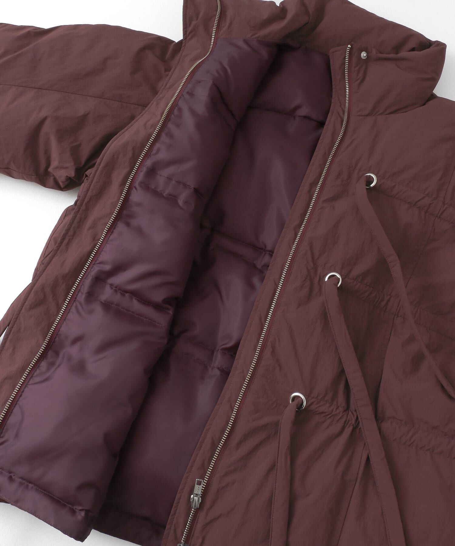  「フロントリボン中綿ジャケット」|ダウン|