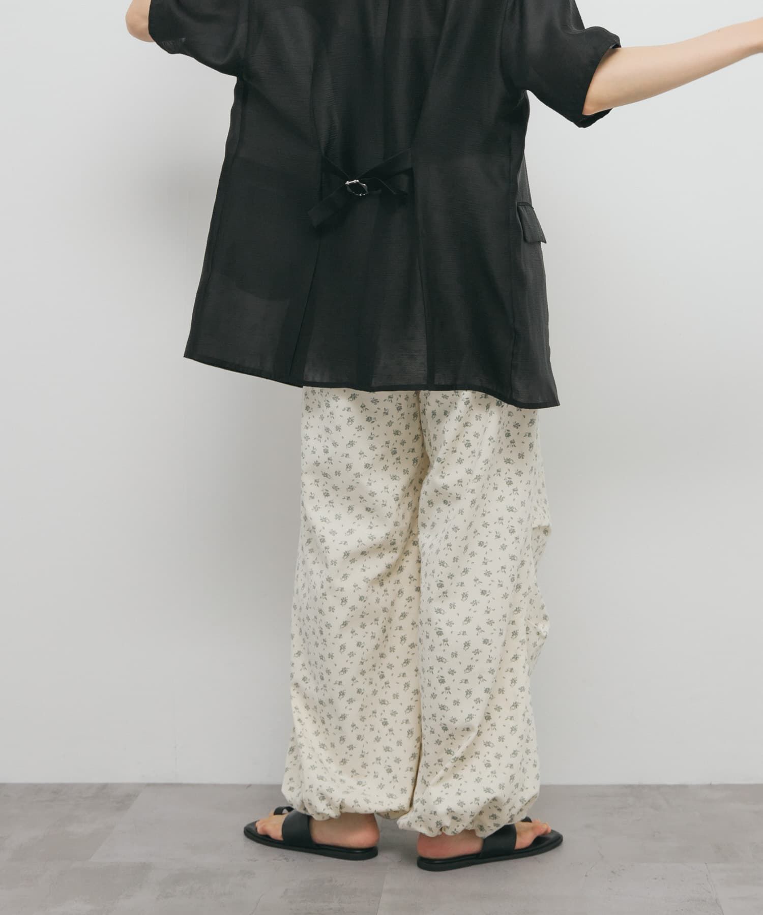  「フラワープリントドロストパンツ」|その他|