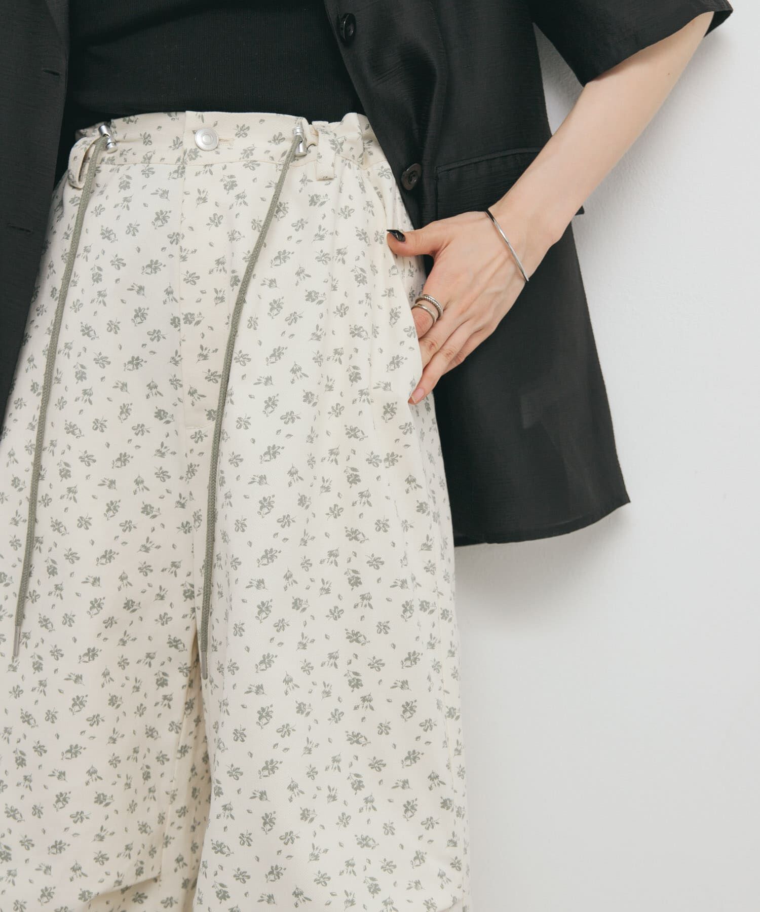  「フラワープリントドロストパンツ」|その他|