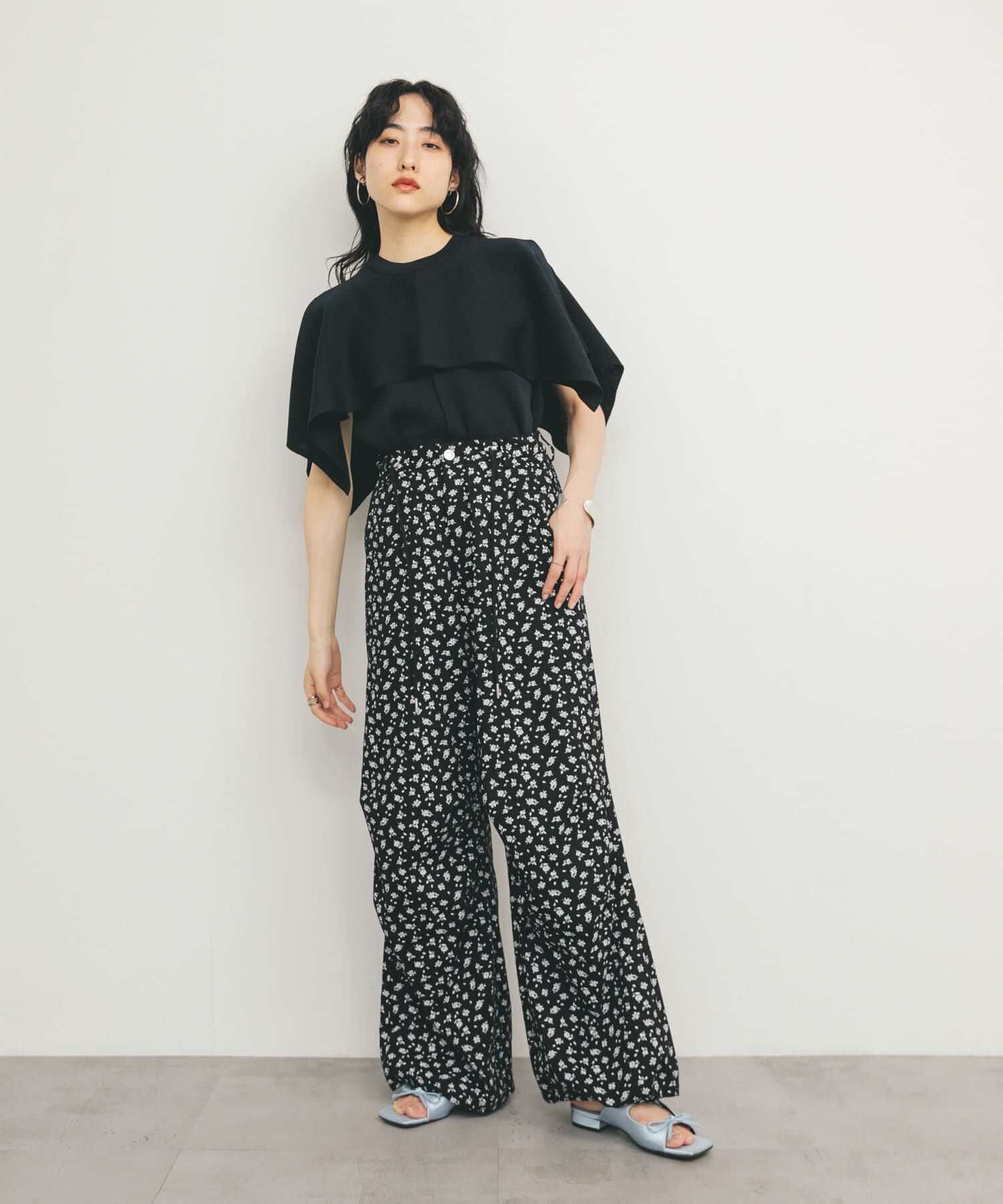  「フラワープリントドロストパンツ」|その他|