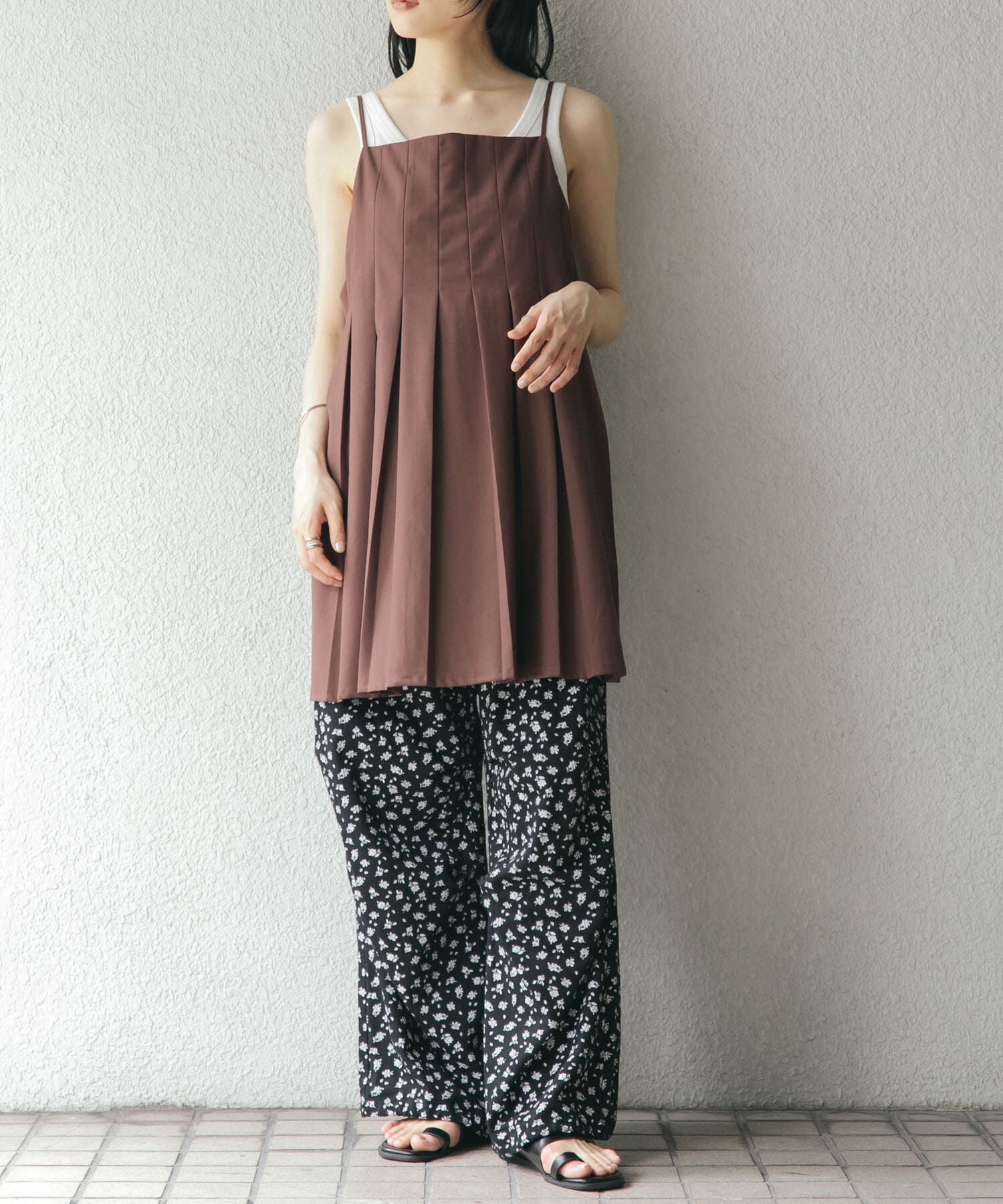  「フラワープリントドロストパンツ」|その他|