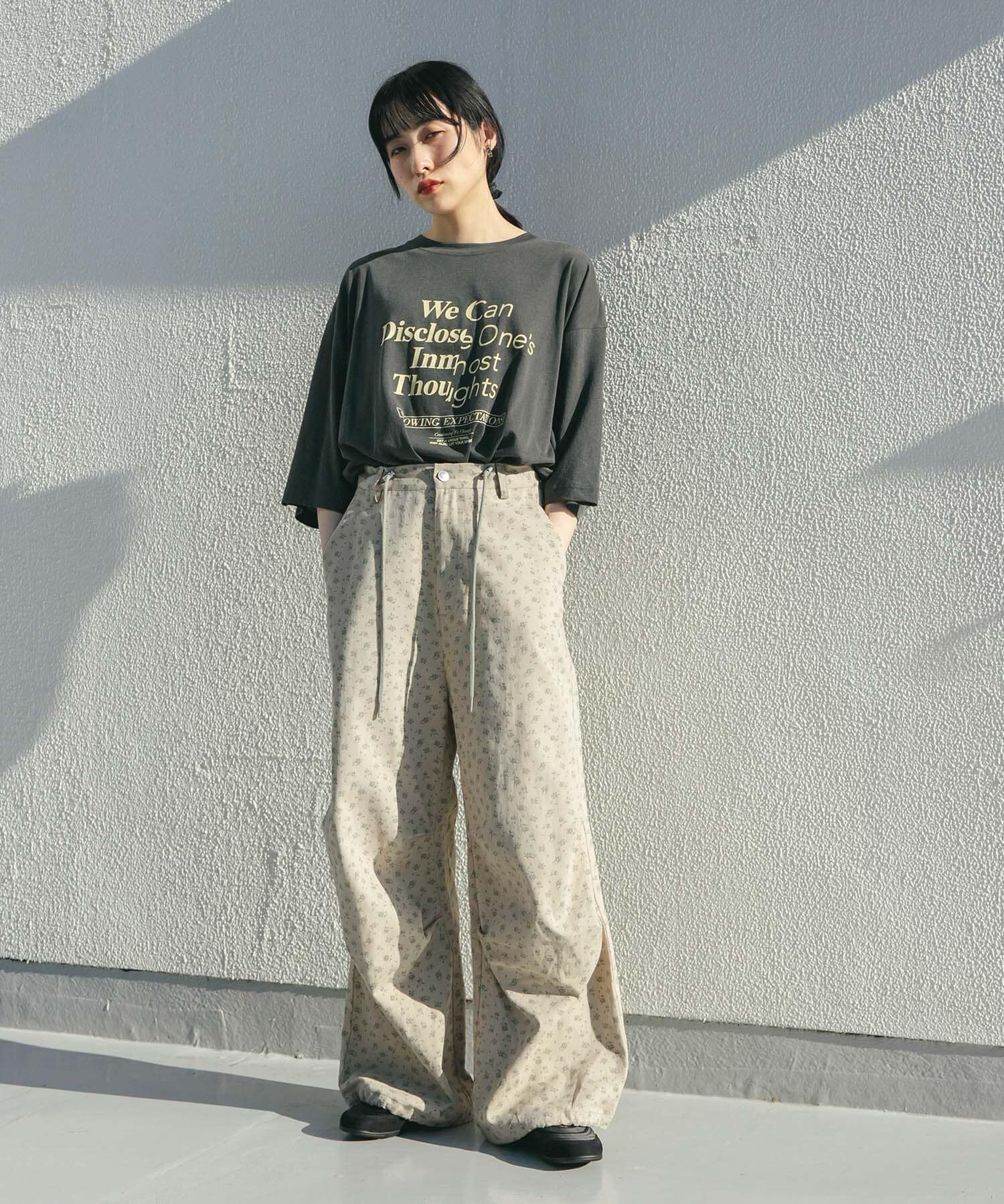  「フラワープリントドロストパンツ」|その他|