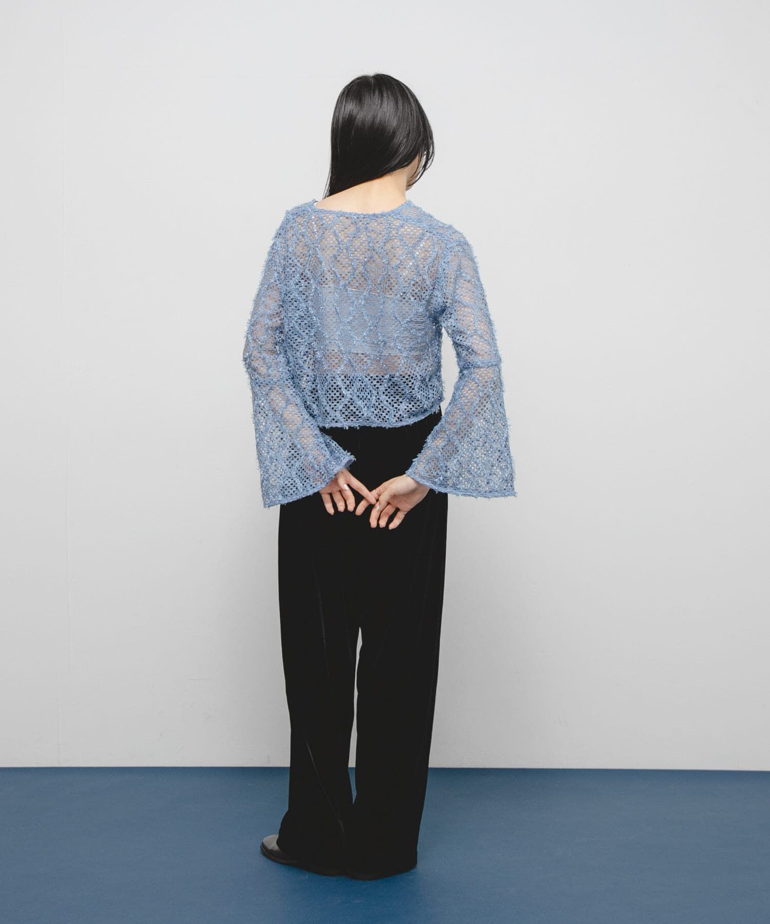  「フェザーメッシュカーディガン」|カーディガン|