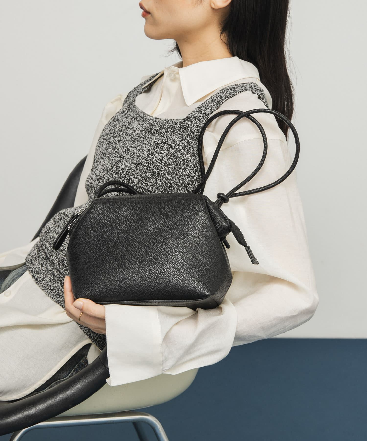  「ガマグチミニBAG」|ショルダー・メッセンジャー|ブラック