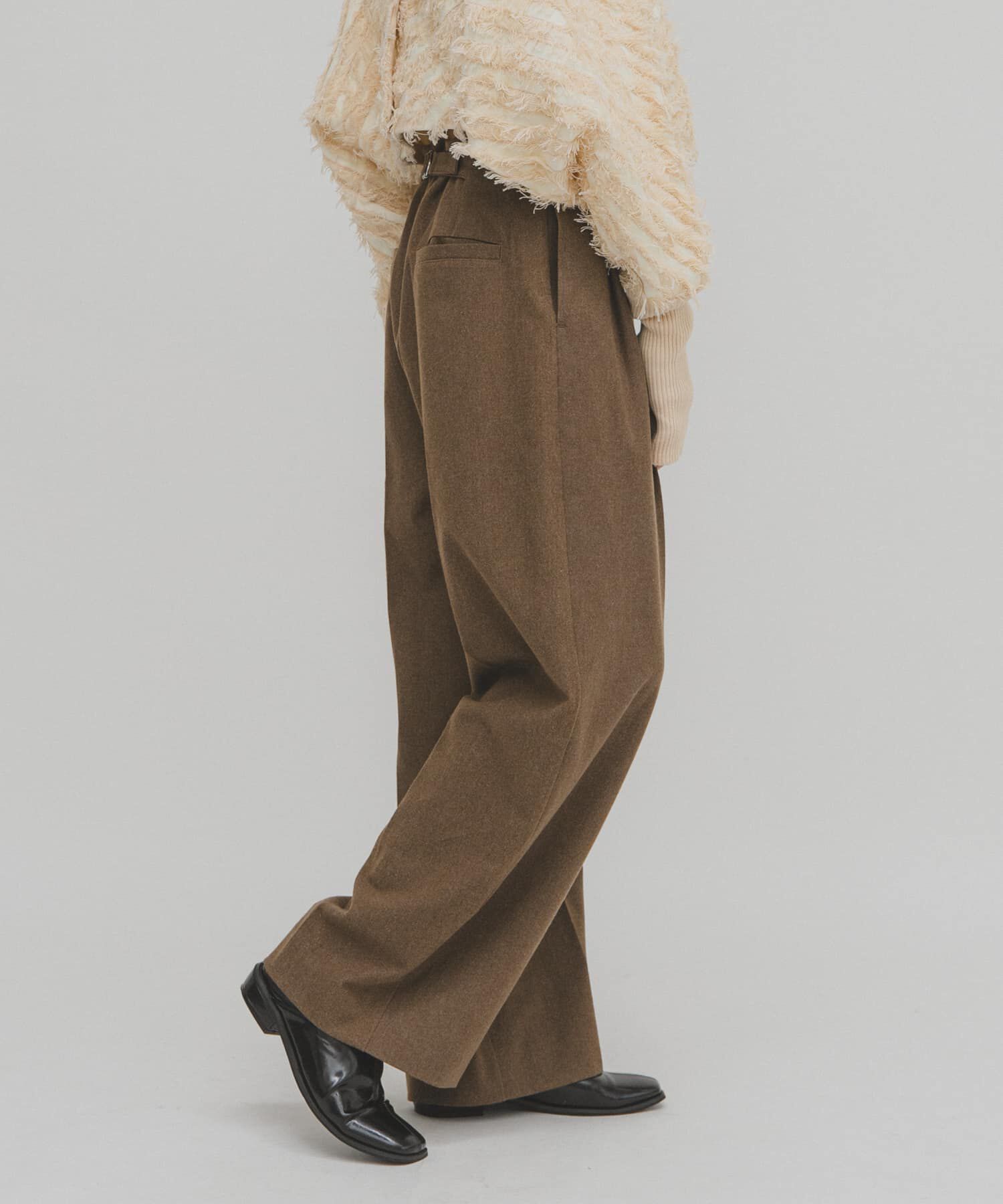  「ウールライクブラッジュドパンツ」|その他|