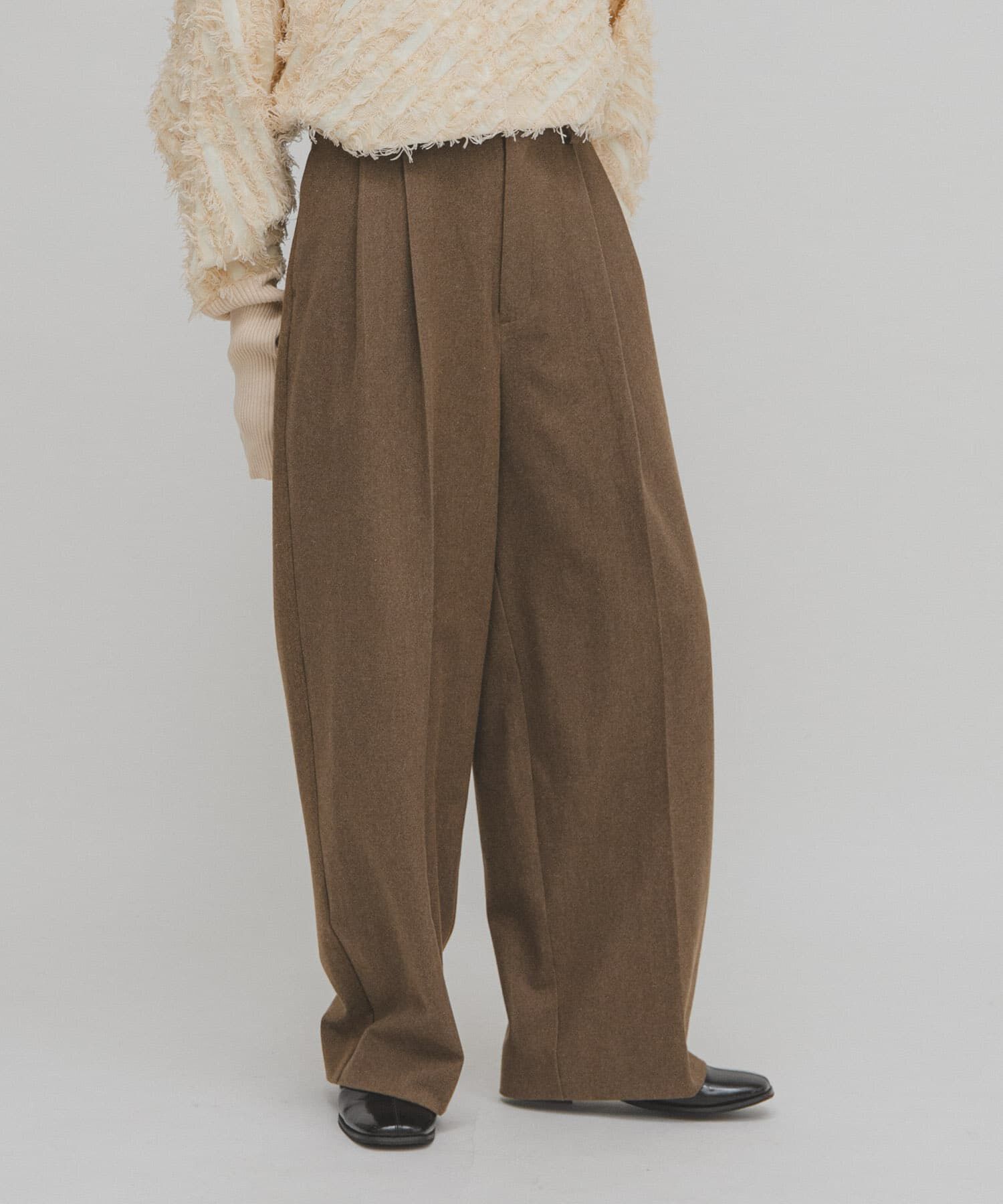  「ウールライクブラッジュドパンツ」|その他|