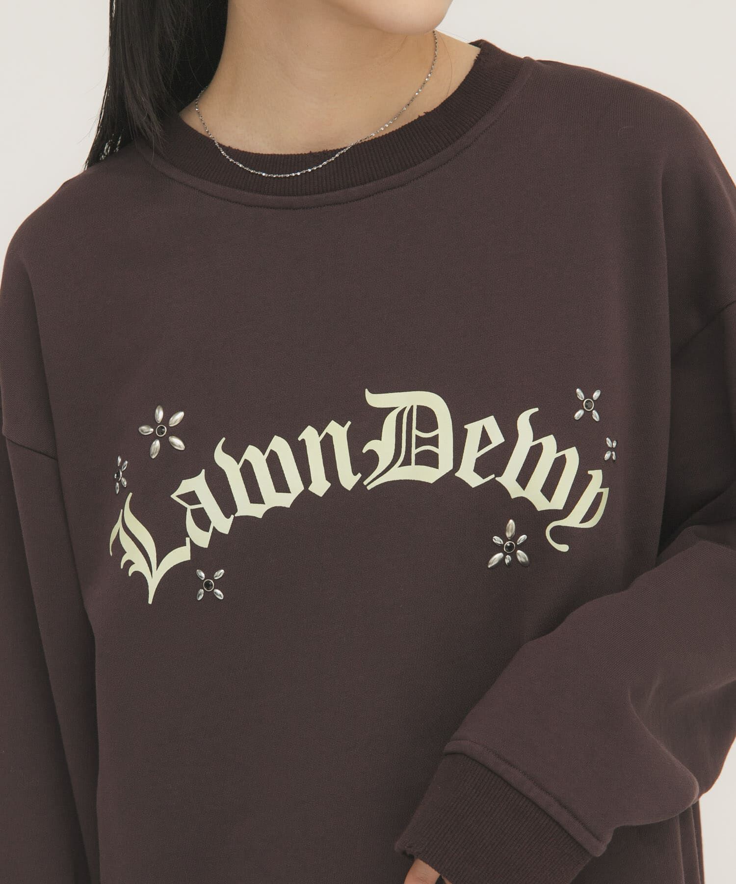  「ルーズスタッズスウェット」|スウェット・ジャージ|ダークブラウン