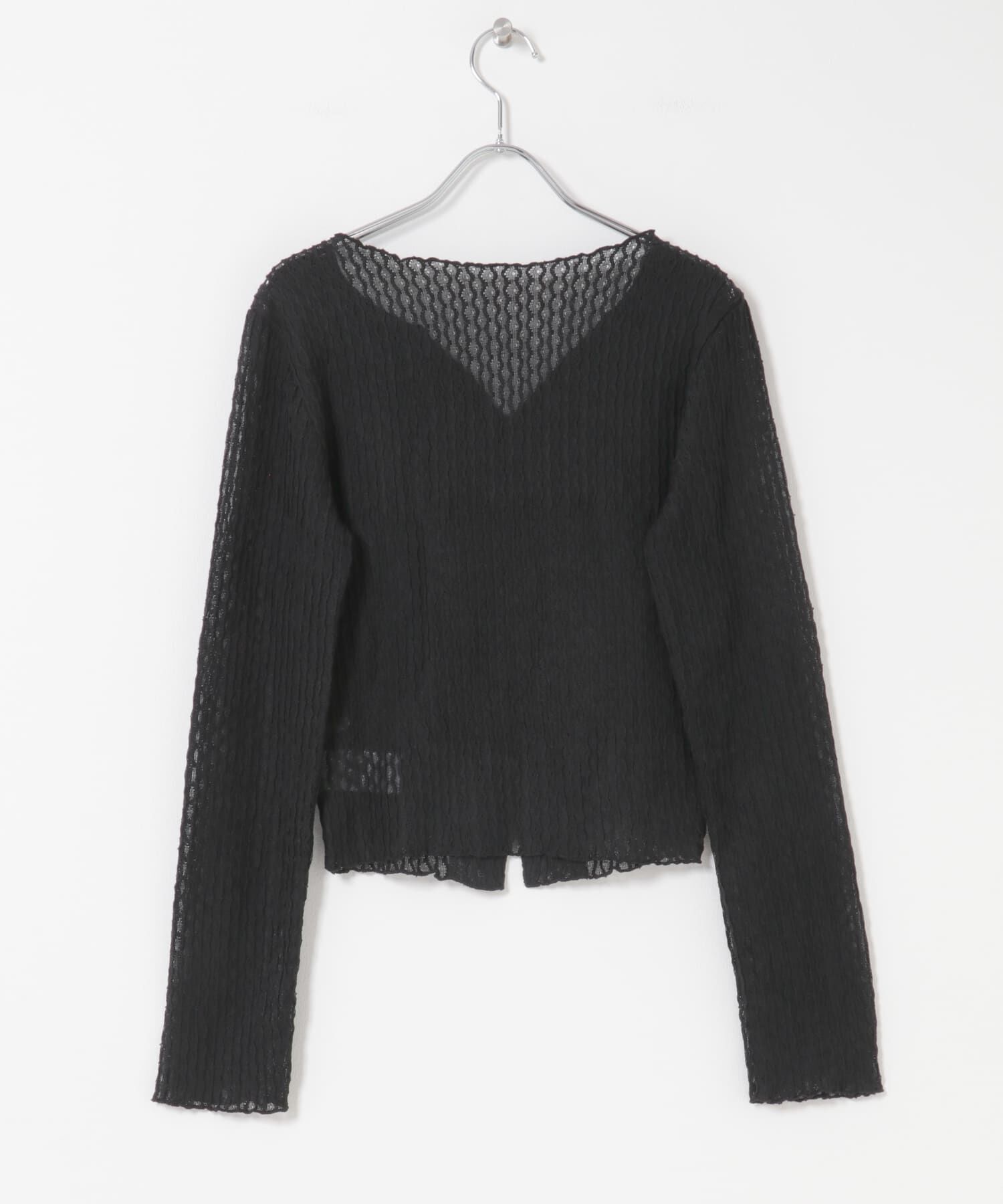  「フロントオープンアイレットカットソー」|Tシャツ・カットソー|