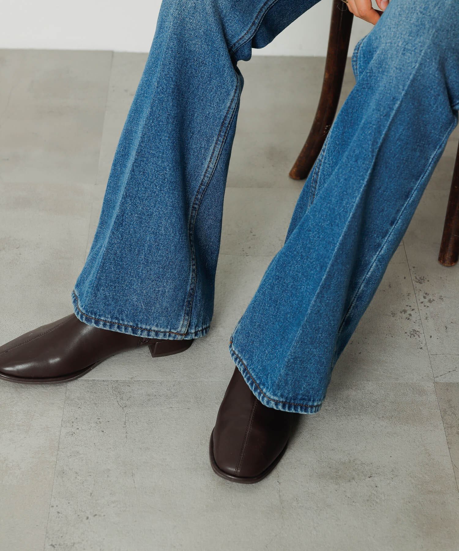 SENSE OF PLACE by URBAN RESEARCH「『4ｻｲｽﾞ展開』『晴雨兼用』ｽｸｴｱﾄｳｾﾝﾀｰｼｰﾑｽﾄﾚｯﾁﾛ」|ショートブーツ|