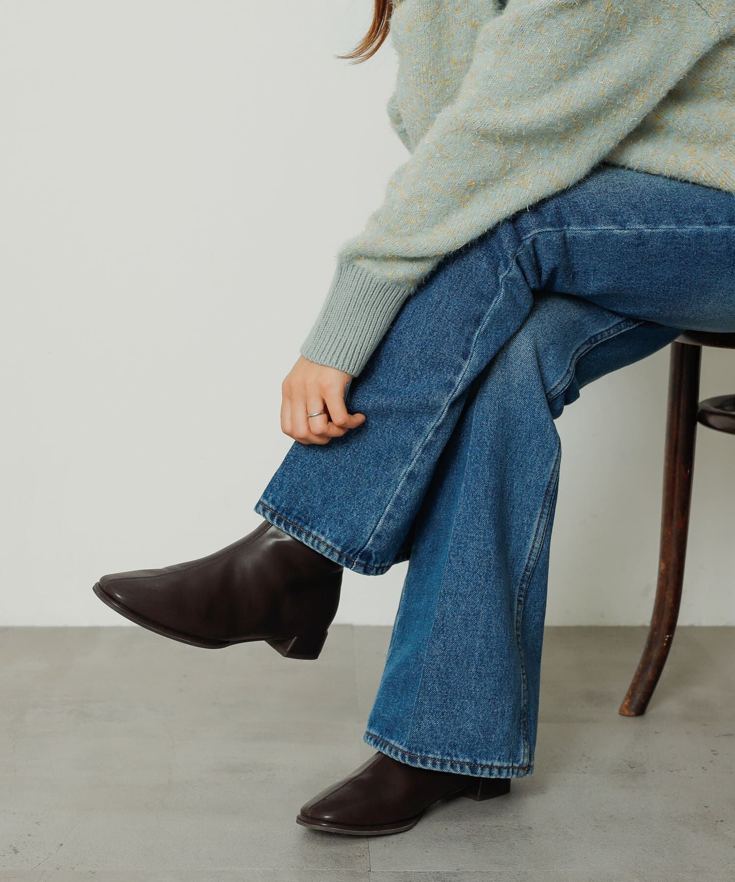 SENSE OF PLACE by URBAN RESEARCH「『4ｻｲｽﾞ展開』『晴雨兼用』ｽｸｴｱﾄｳｾﾝﾀｰｼｰﾑｽﾄﾚｯﾁﾛ」|ショートブーツ|