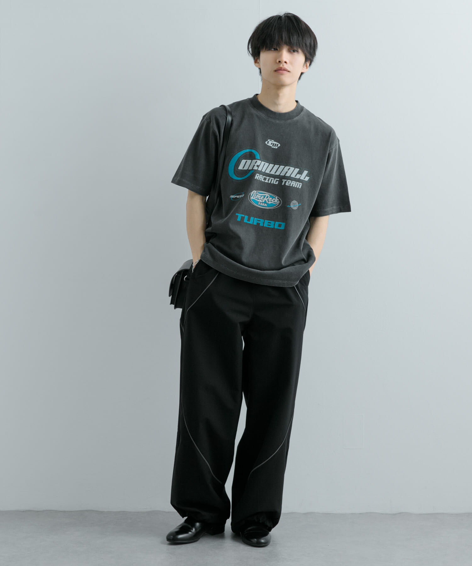 SENSE OF PLACE by URBAN RESEARCH「フェードロゴグラフィックTシャツ(5分袖)」|Tシャツ・カットソー|