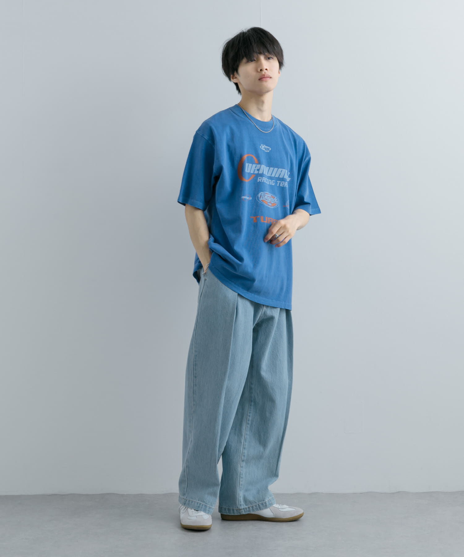 SENSE OF PLACE by URBAN RESEARCH「フェードロゴグラフィックTシャツ(5分袖)」|Tシャツ・カットソー|