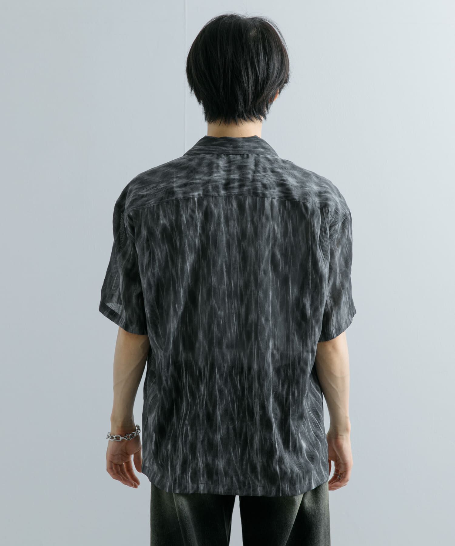 SENSE OF PLACE by URBAN RESEARCH「マーブルプリントオープンカラーシャツ」|シャツ・ブラウス|