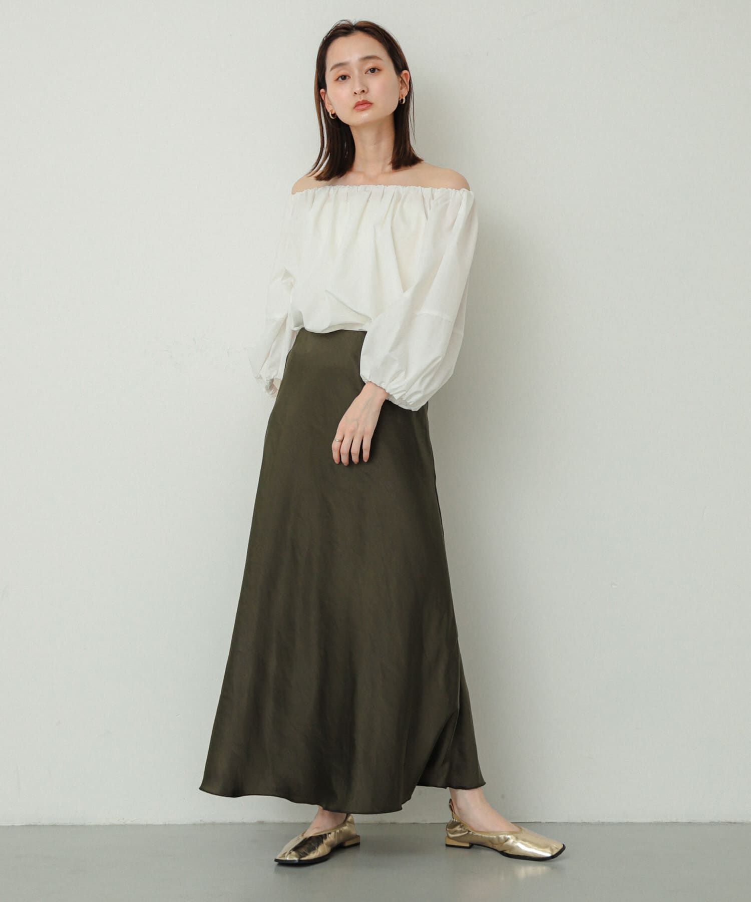 SENSE OF PLACE by URBAN RESEARCH「『WEB/一部店舗限定サイズ』ナローサテンスカート」|スカート|