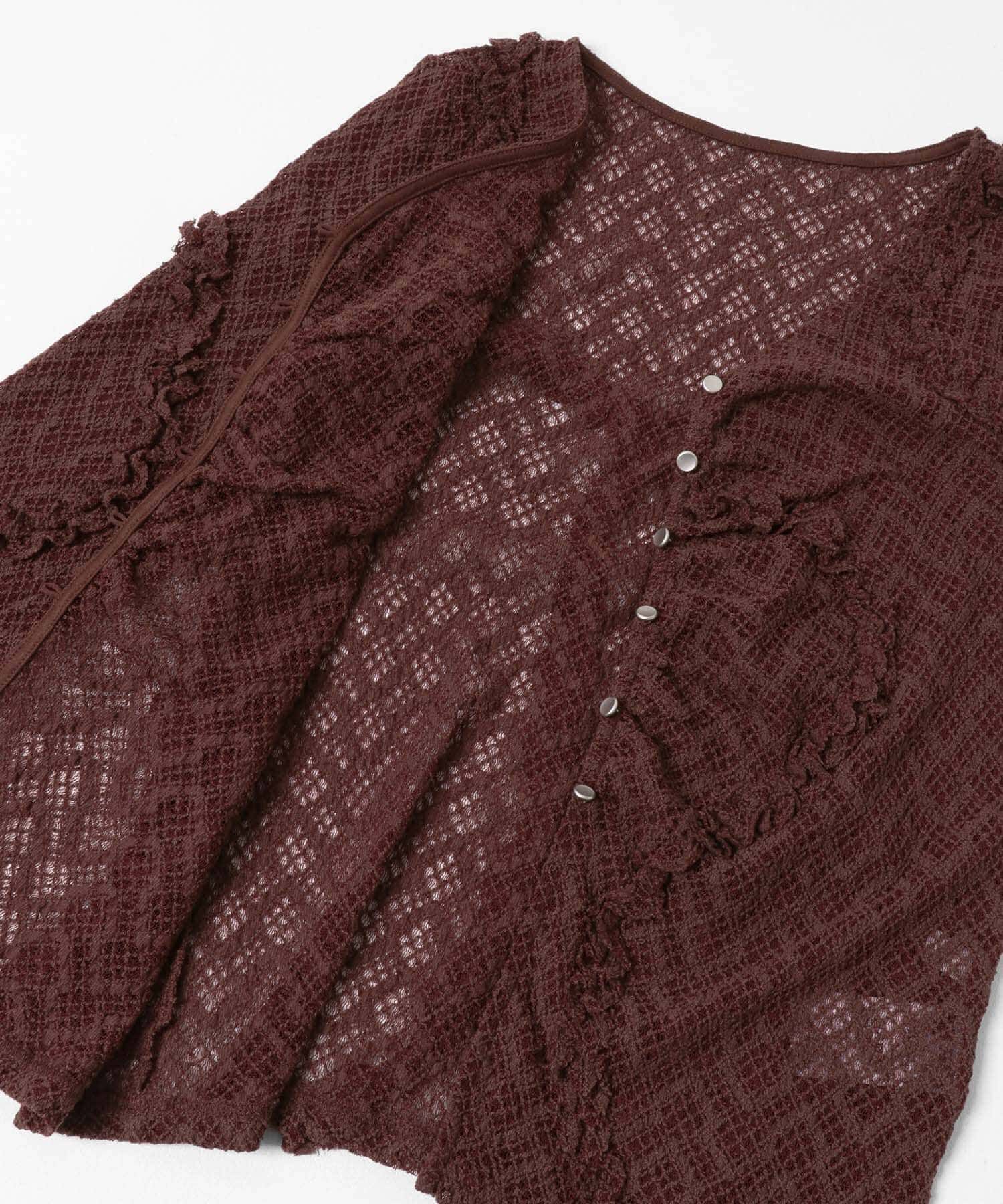 SENSE OF PLACE by URBAN RESEARCH「フロントボタンレースカーディガン」|カーディガン|