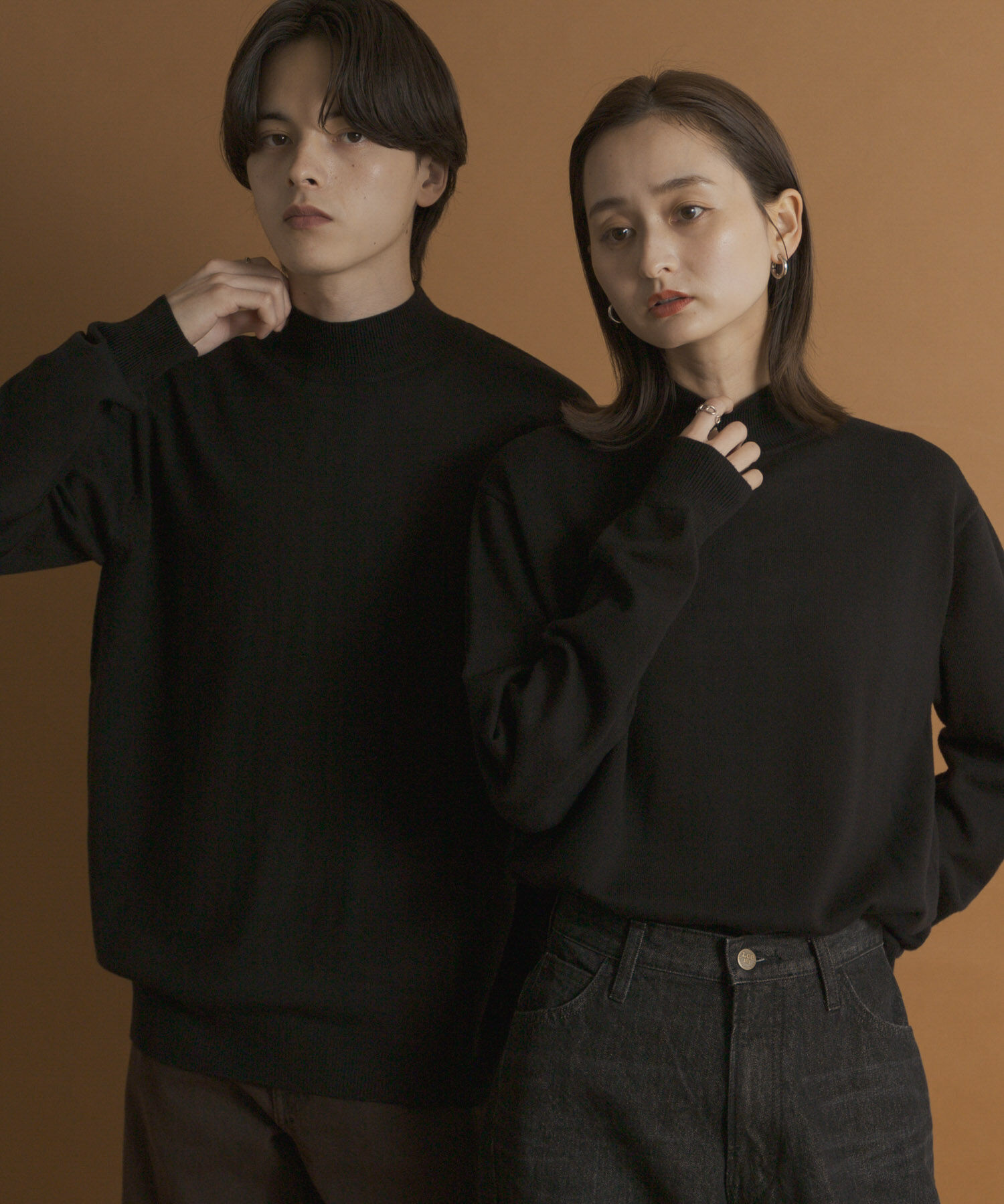 SENSE OF PLACE by URBAN RESEARCH「『一部WEB限定カラー』『洗濯可/毛玉防止』ストレッチモックネックニット」|ニット・セーター|