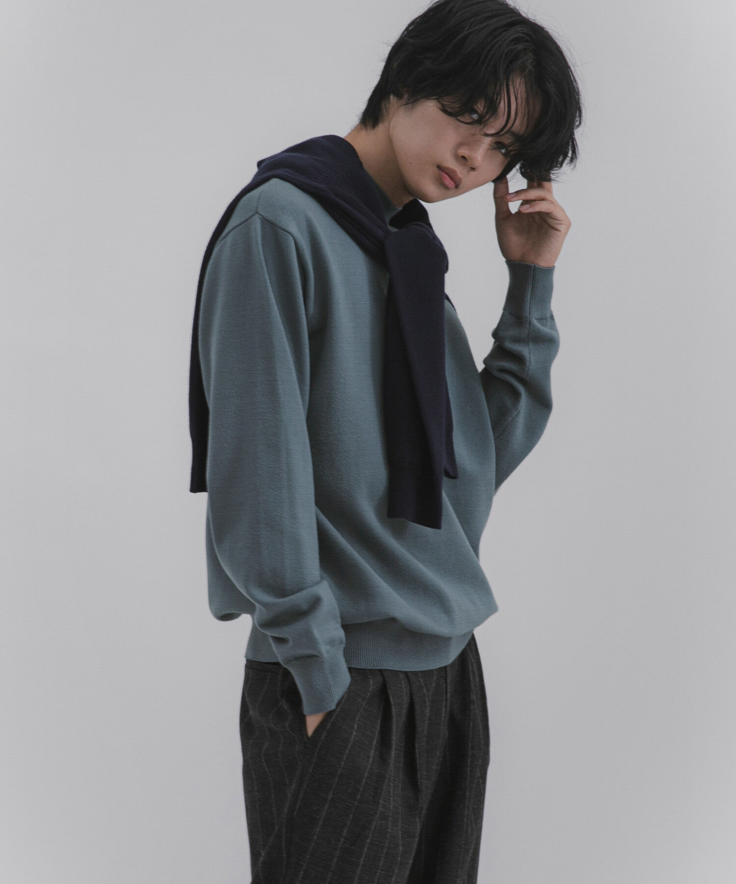 SENSE OF PLACE by URBAN RESEARCH「『一部WEB限定カラー』『洗濯可/毛玉防止』ストレッチモックネックニット」|ニット・セーター|