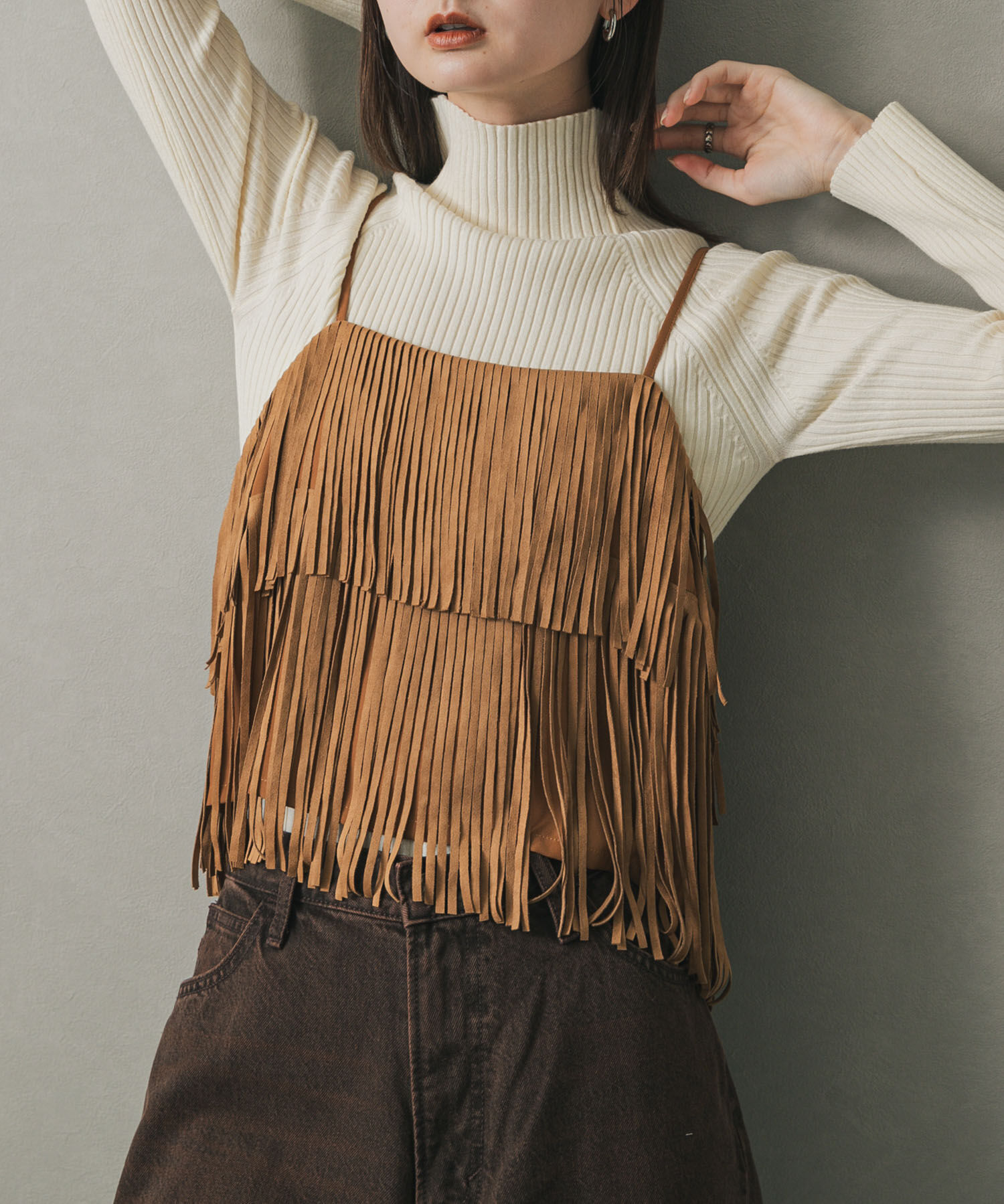 SENSE OF PLACE by URBAN RESEARCH「『一部WEB限定カラー』『毛玉防止』ストレッチリブハイネックセーター」|ニット・セーター|