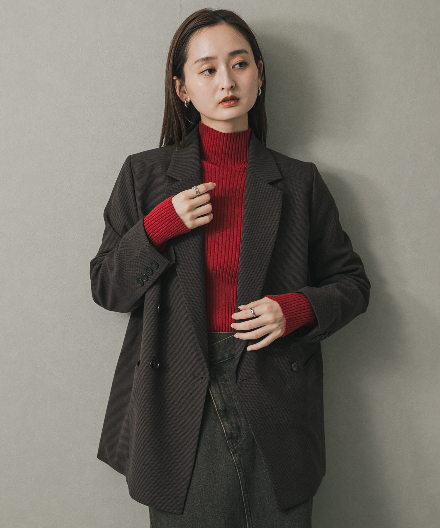 SENSE OF PLACE by URBAN RESEARCH「『一部WEB限定カラー』『毛玉防止』ストレッチリブハイネックセーター」|ニット・セーター|