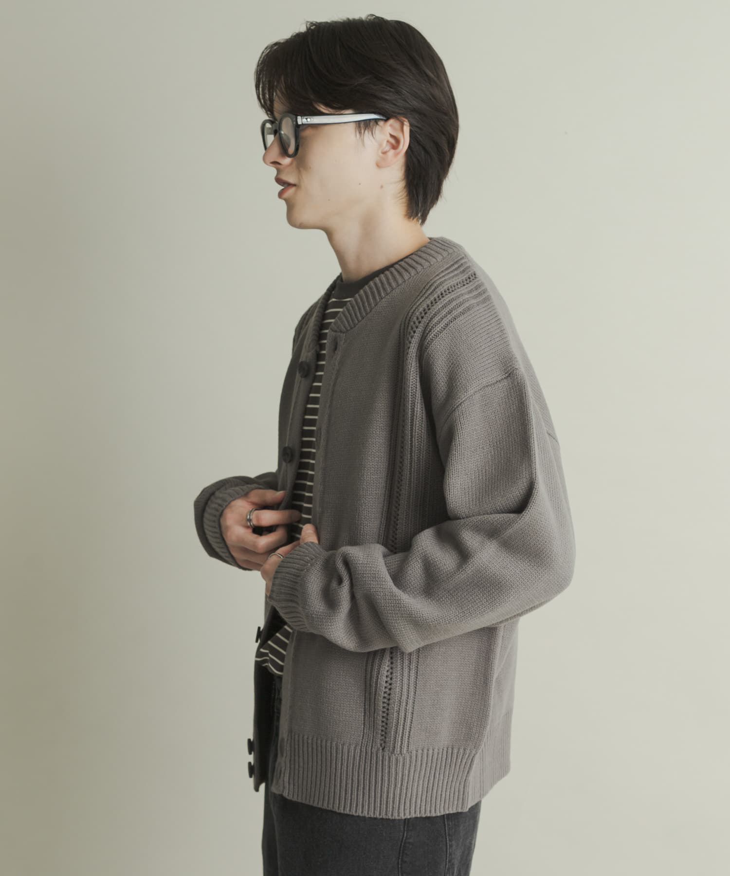 SENSE OF PLACE by URBAN RESEARCH「ハリヌキケーブルニットカーディガン」|カーディガン|