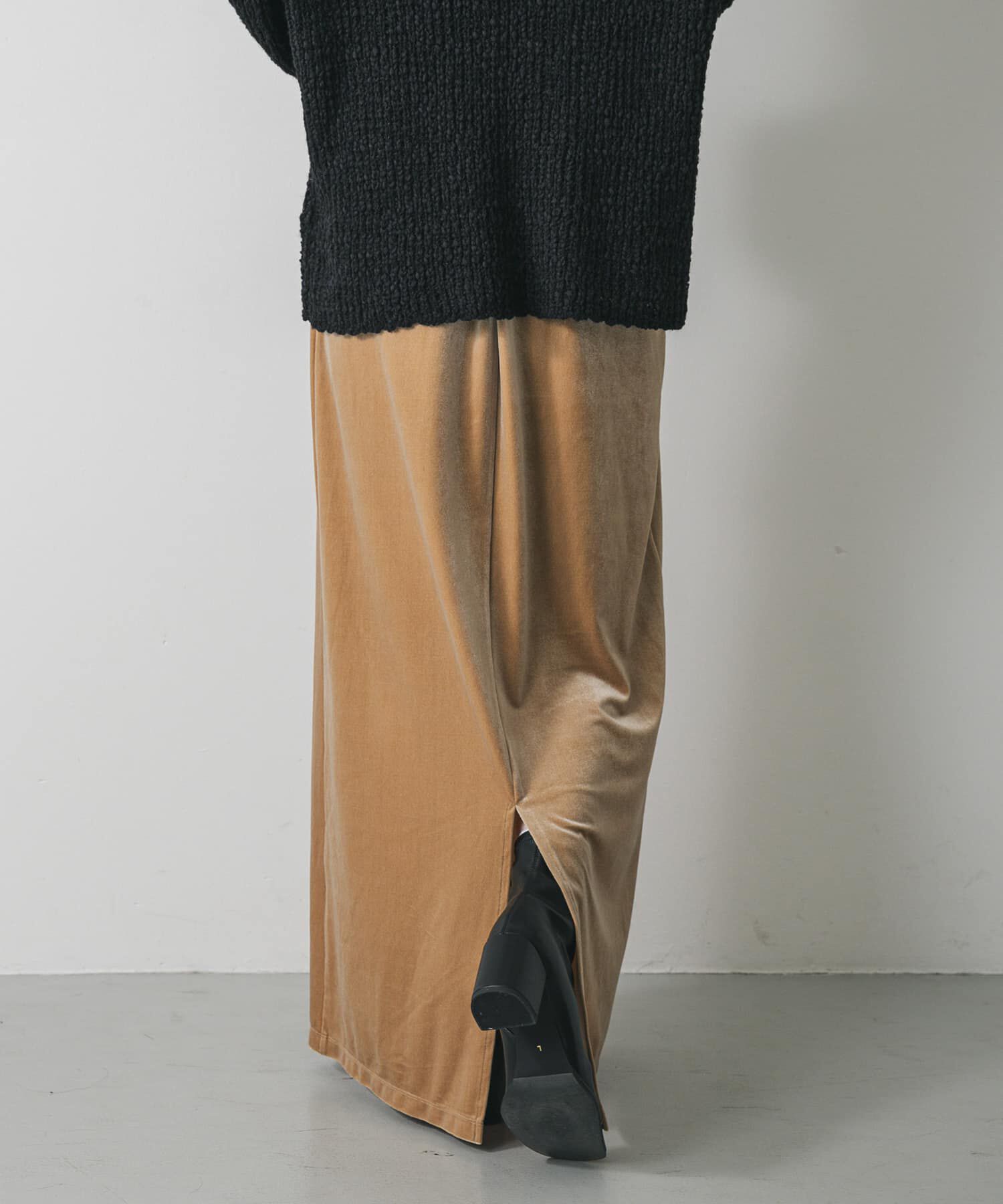 SENSE OF PLACE by URBAN RESEARCH「『TALLサイズ/WEB限定』ベロアナロースカート」|スカート|