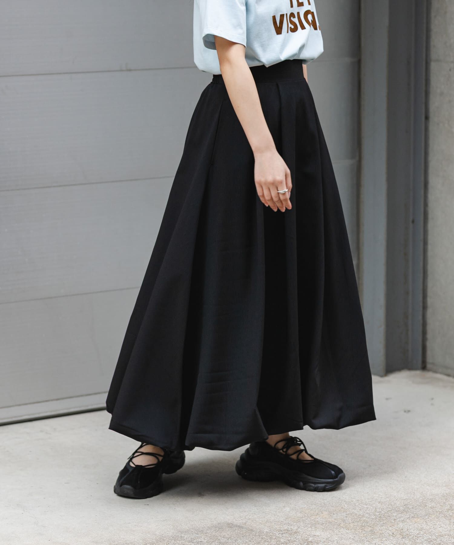 SENSE OF PLACE by URBAN RESEARCH「バルーンスカート」|スカート|ブラック